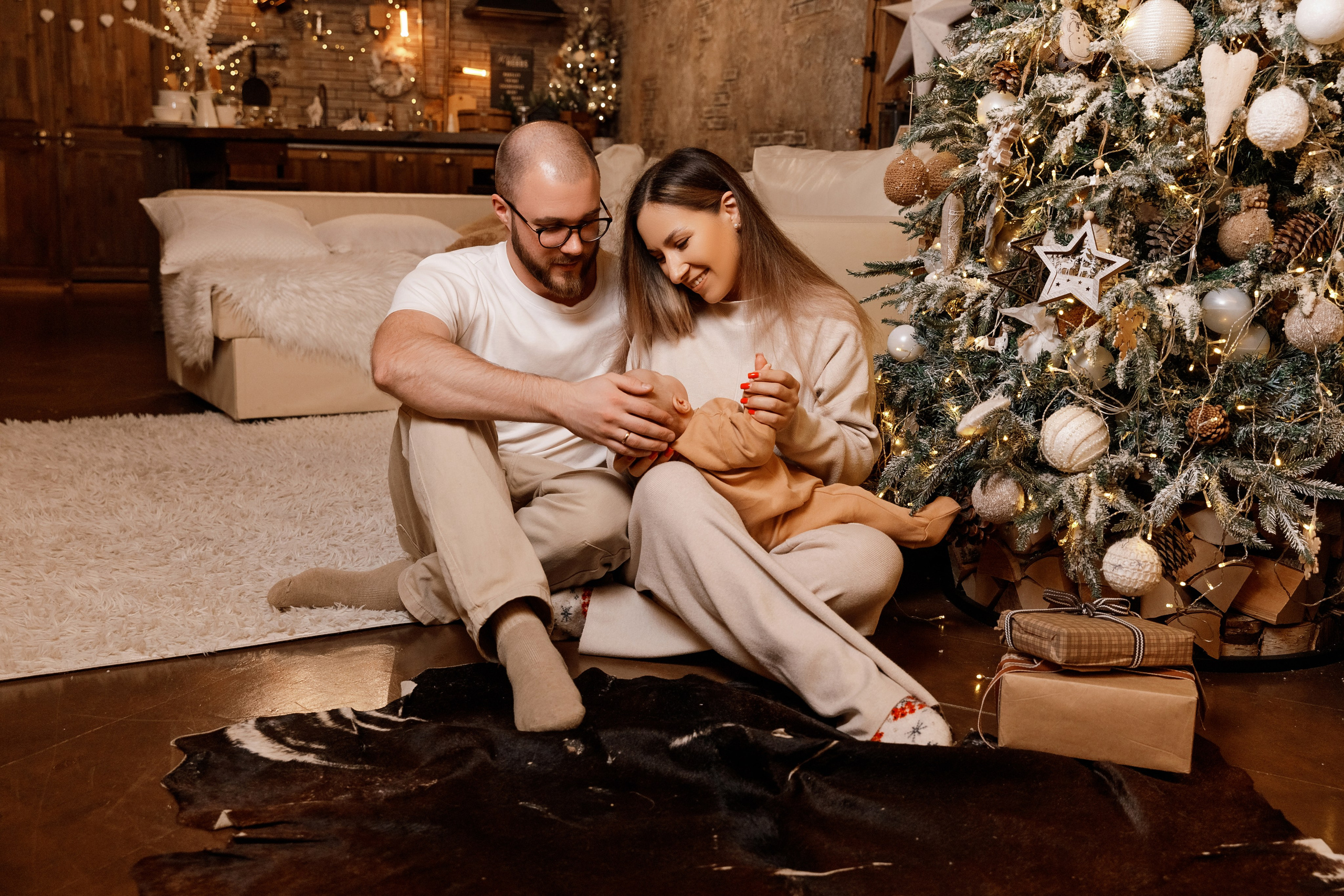 Семейная новогодняя съемка. Фотограф Наталья Мак в Нижнем Новгороде