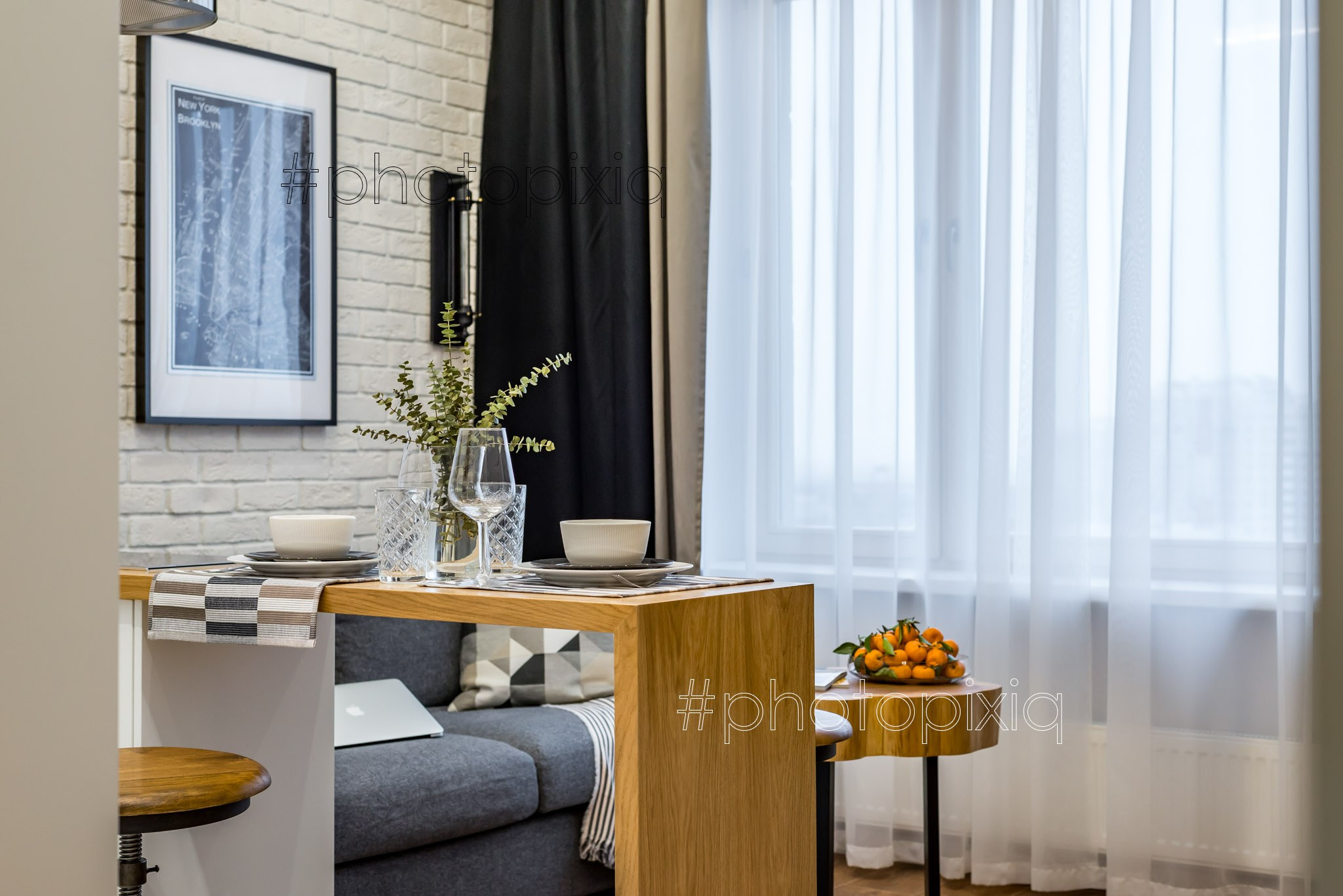 Интерьерная съёмка квартиры в стиле лофт. Интерьерная съёмка и виртуальные туры — Интерьерный фотограф Кузнецов Сергей (photopixiq)