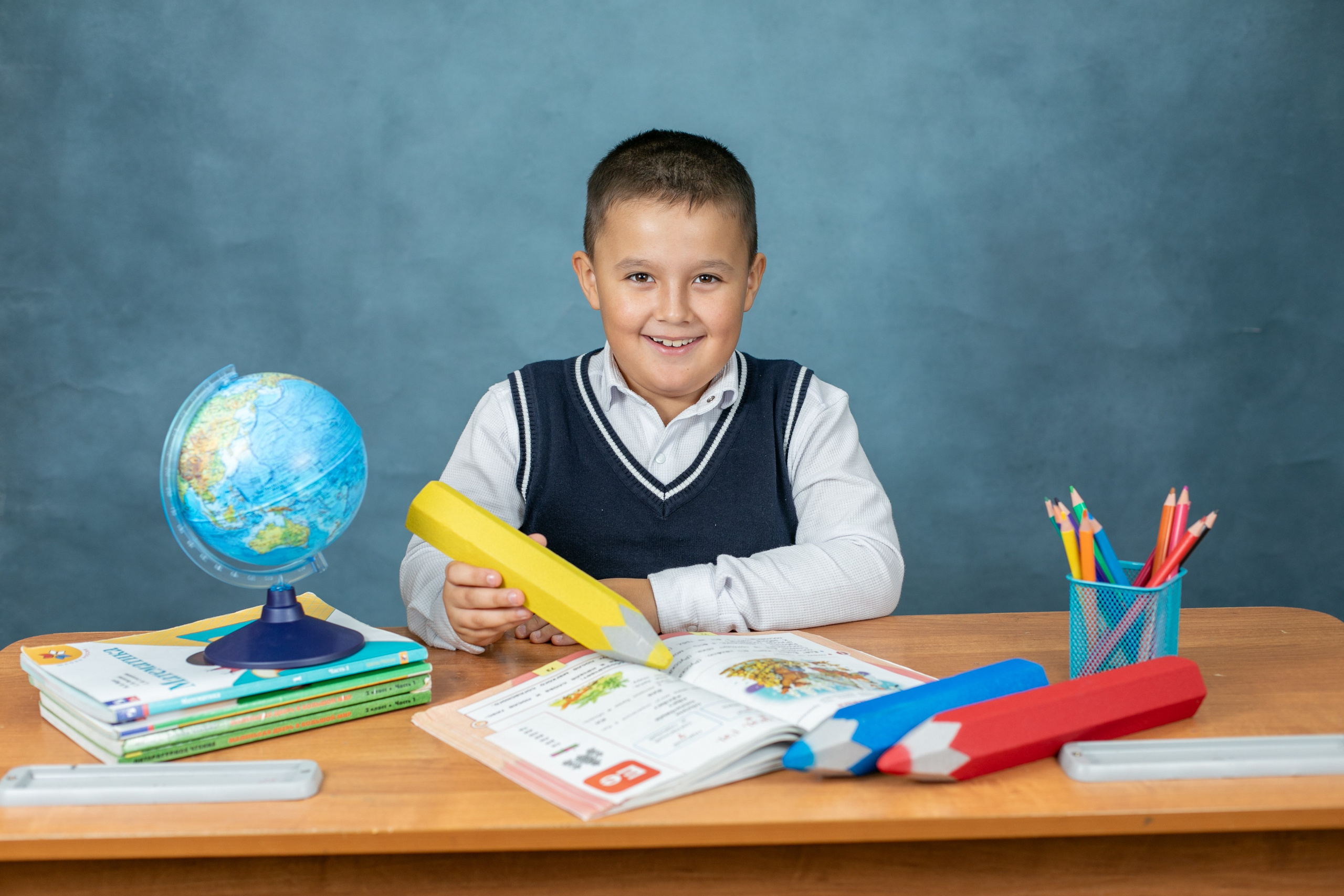 Портреты. Первоклашки. Школьный и детский фотограф в Южно-Сахалинске Анастасия Лескова