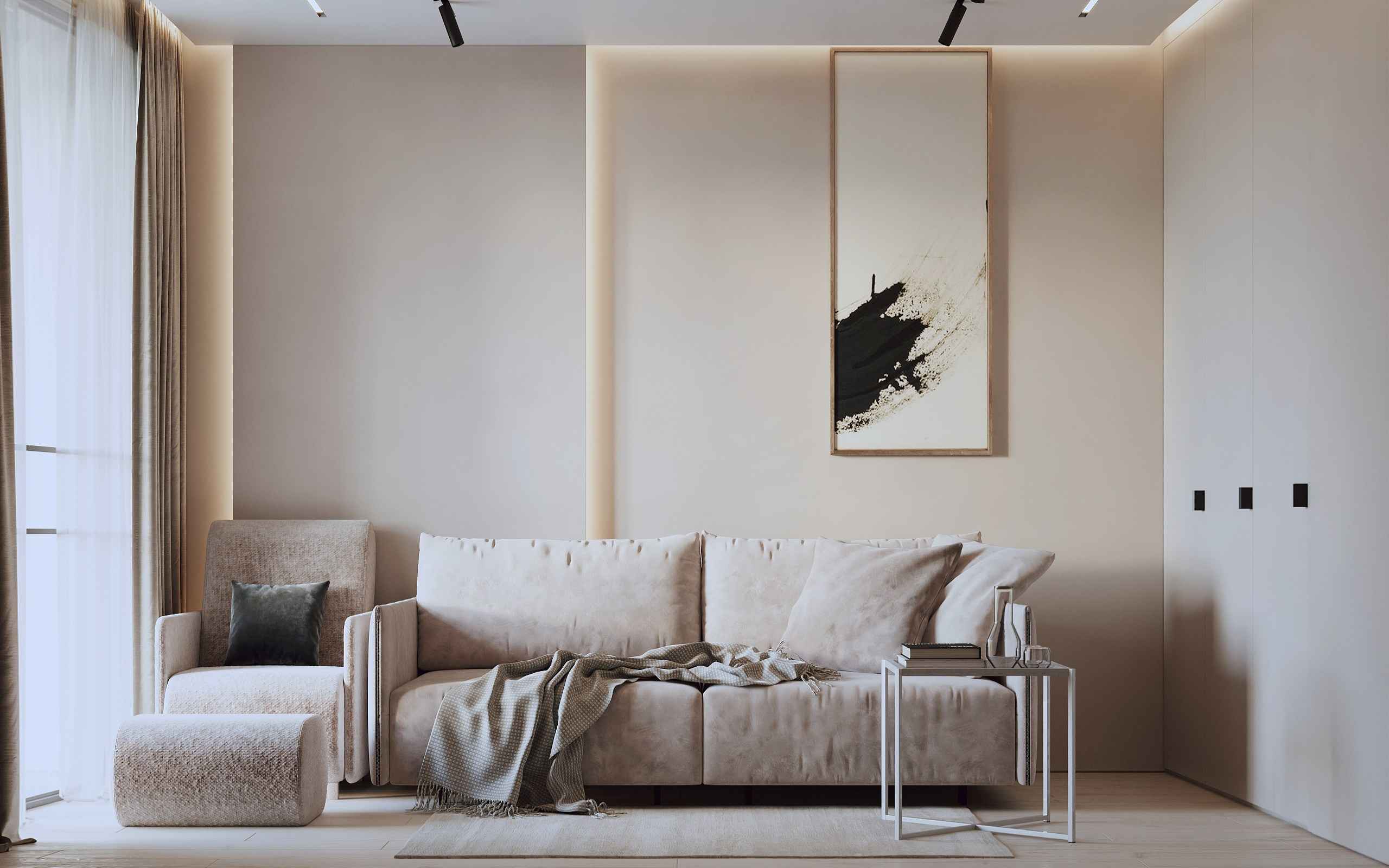 Квартира 67,6 м². Дизайнер интерьера Малюгина Ксения Санкт-Петербург