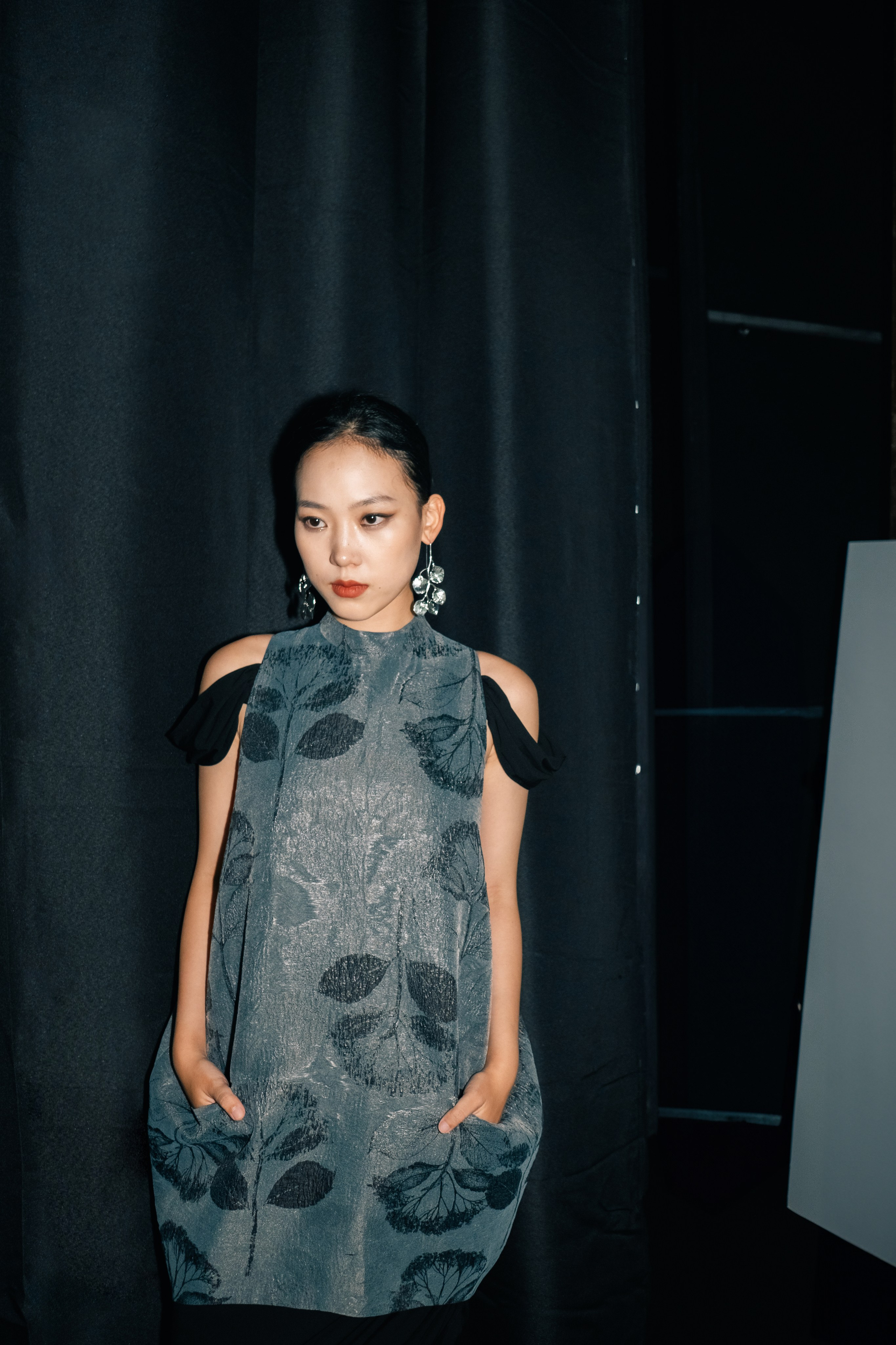 Backstage at Beijing Fashion