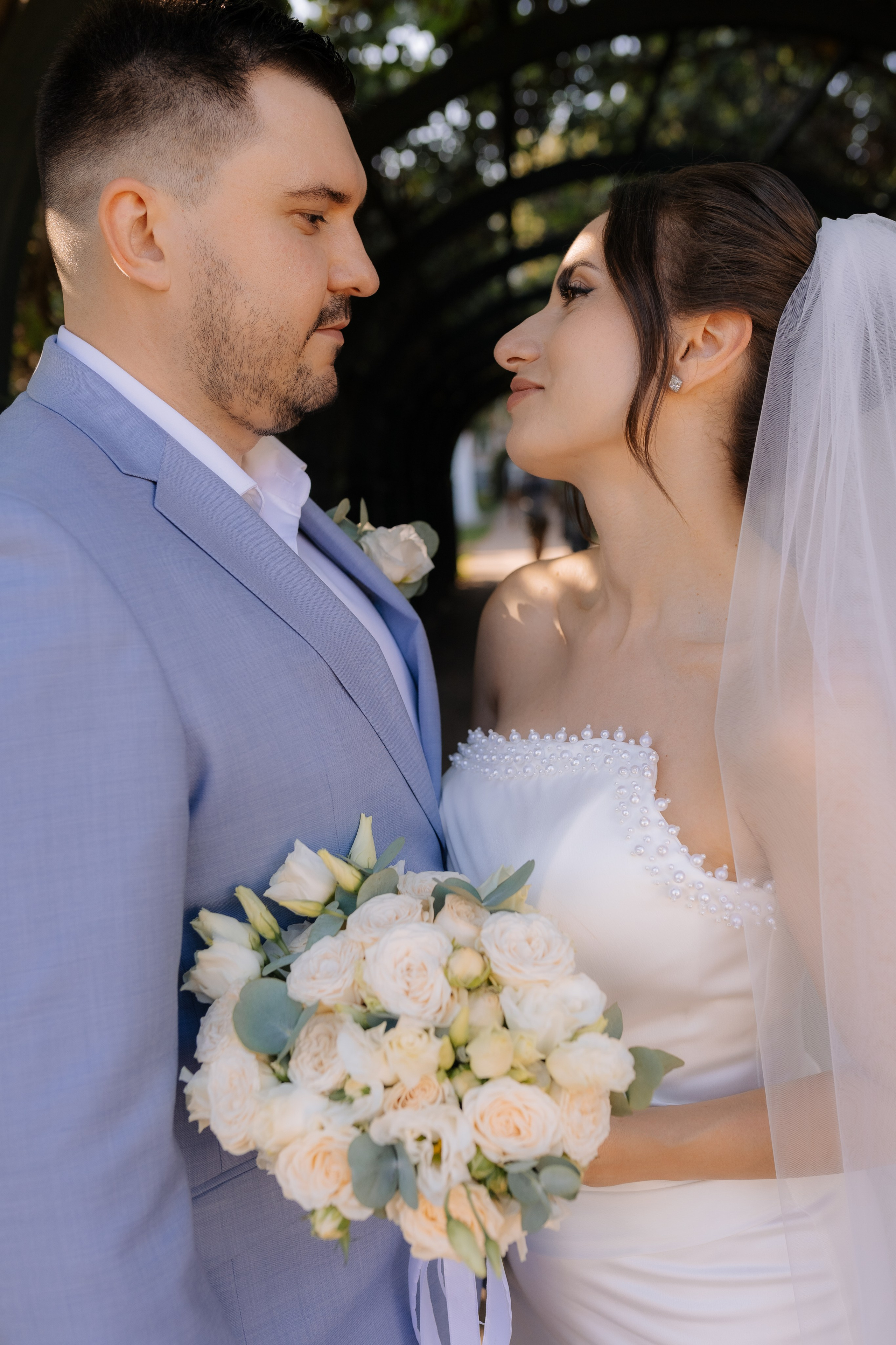 Свадебная фотосессия в Москве, парк Кусково. Свадебный фотограф в Москве Анна Полушина