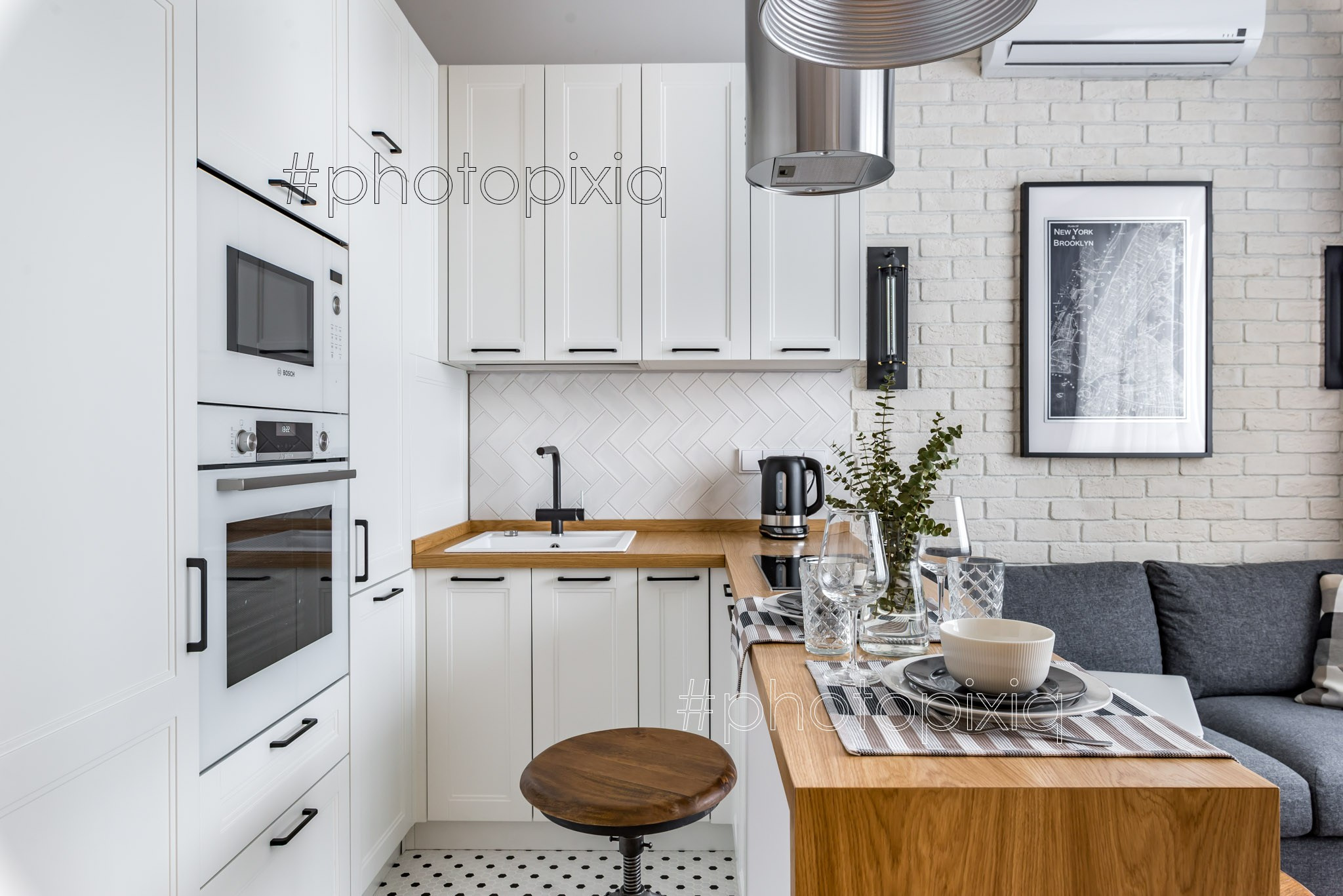 Интерьерная съёмка квартиры в стиле лофт. Интерьерная съёмка и виртуальные туры — Интерьерный фотограф Кузнецов Сергей (photopixiq)