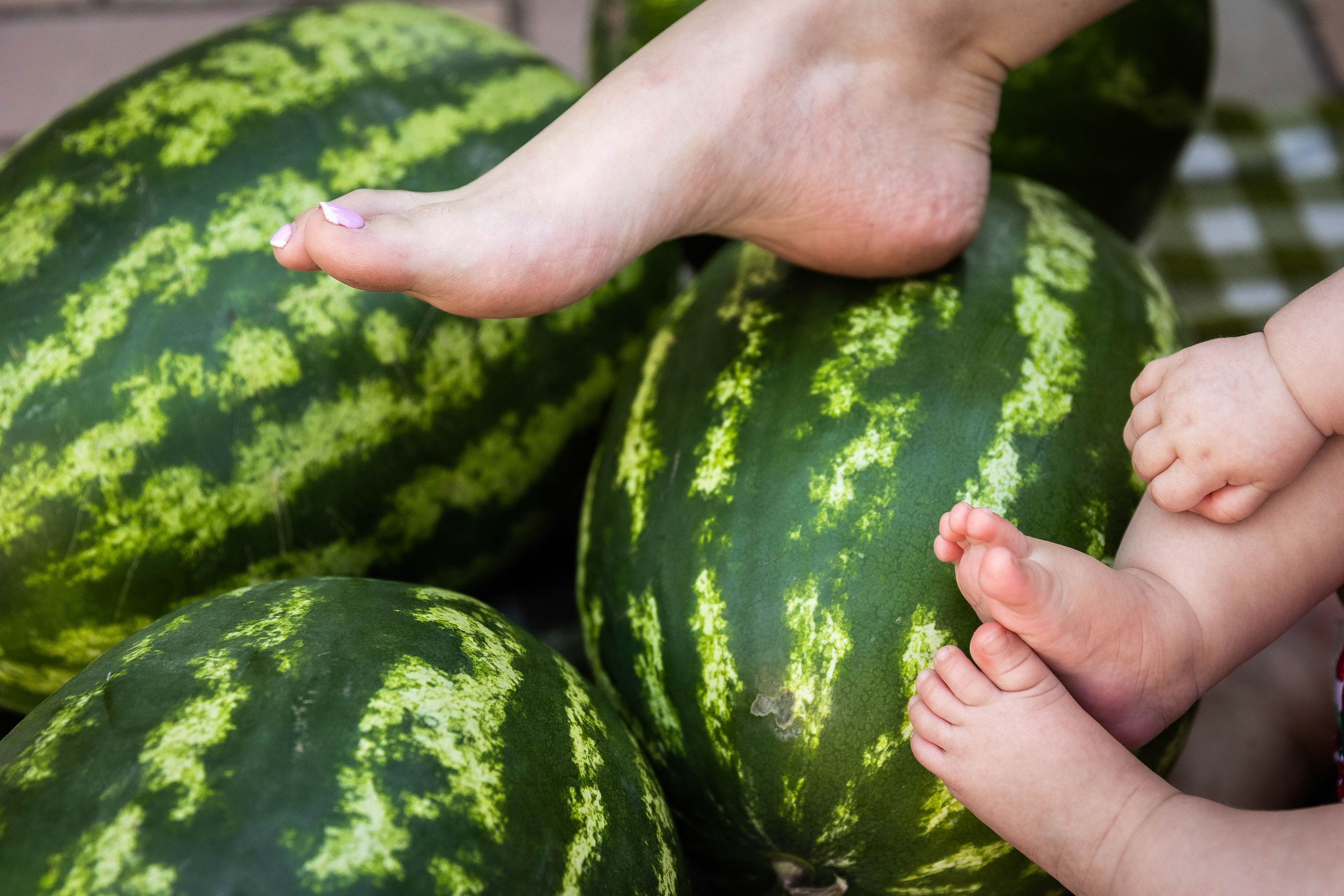 Анютка и арбузы. Фотограф-АниМалист Анна Абрамова