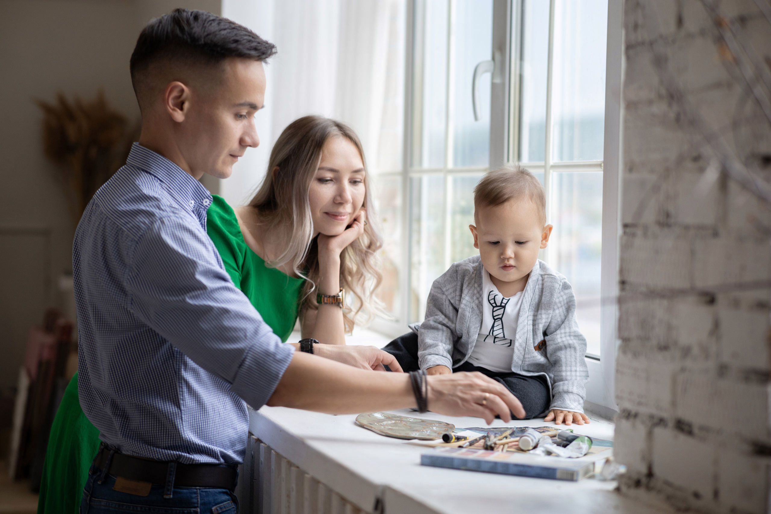 Семейная фотосессия в студии. Фотограф Тимур Биктимеров: портреты, репортажи, фотокниги