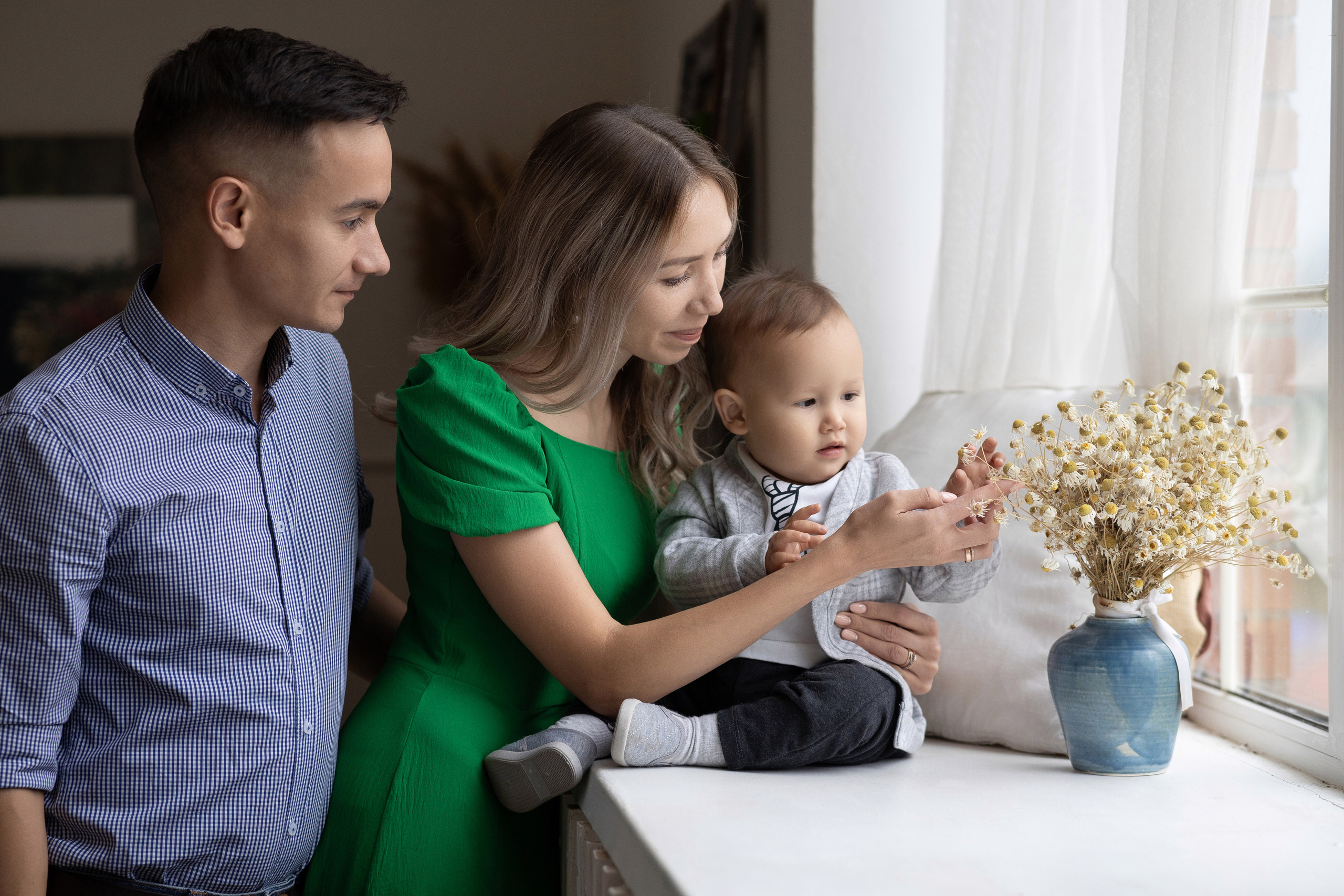 Семейная фотосессия в студии. Фотограф Тимур Биктимеров: портреты, репортажи, фотокниги