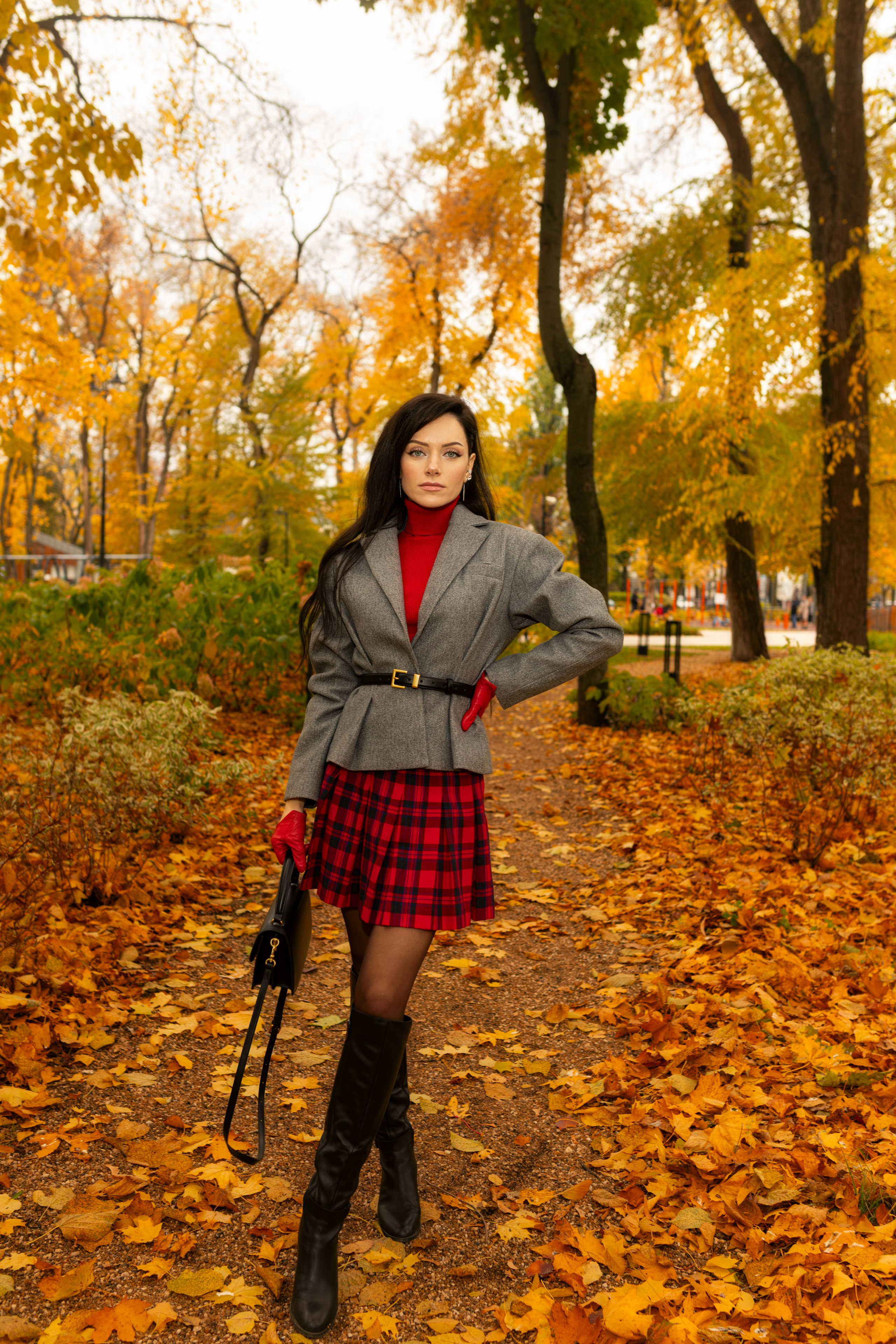 Фотосет с Екатериной в парке на осеннюю тему для «себя»