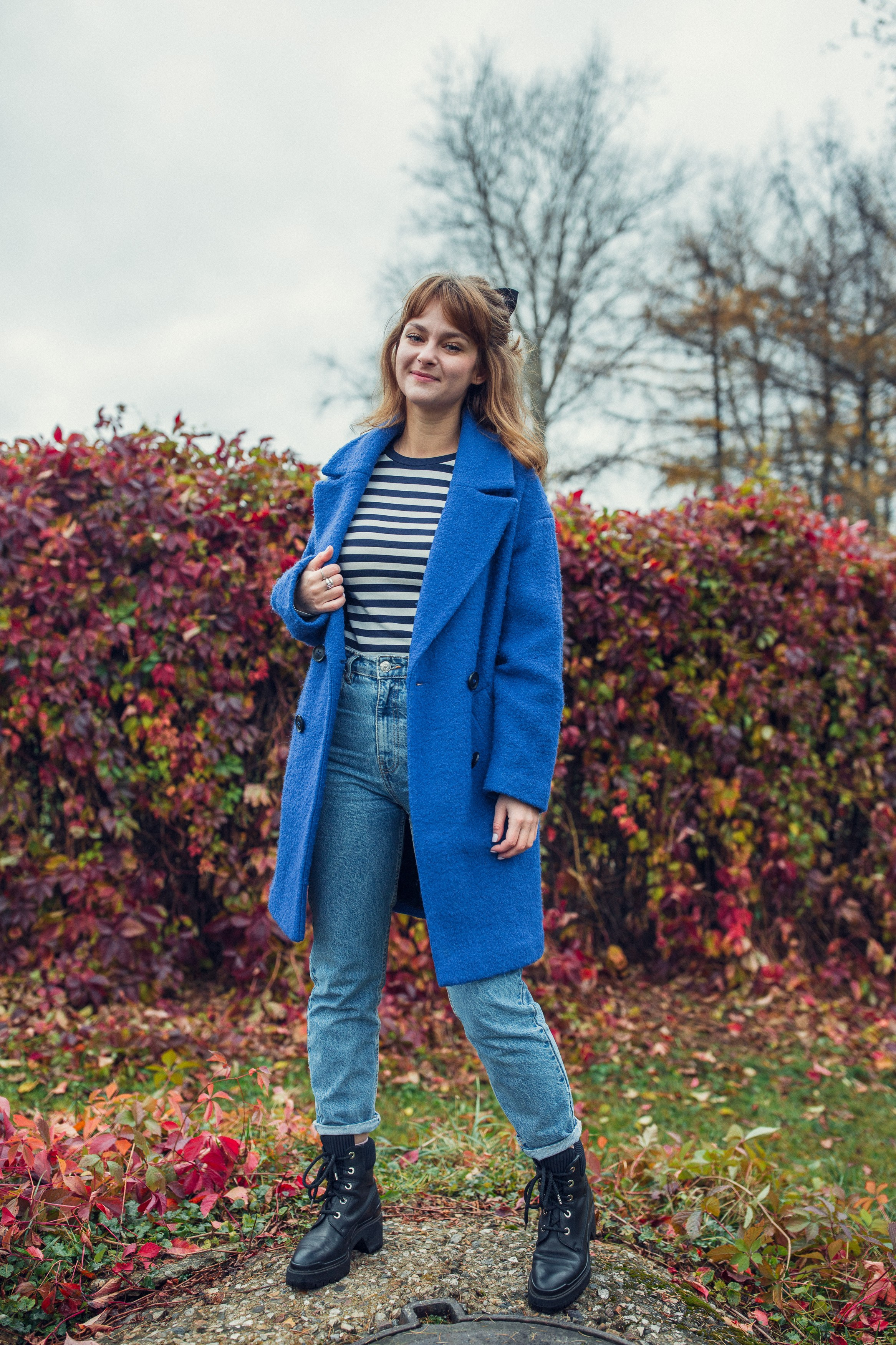 Осенняя прогулка Анны в Кусково. Фотограф — Евгений Свистков