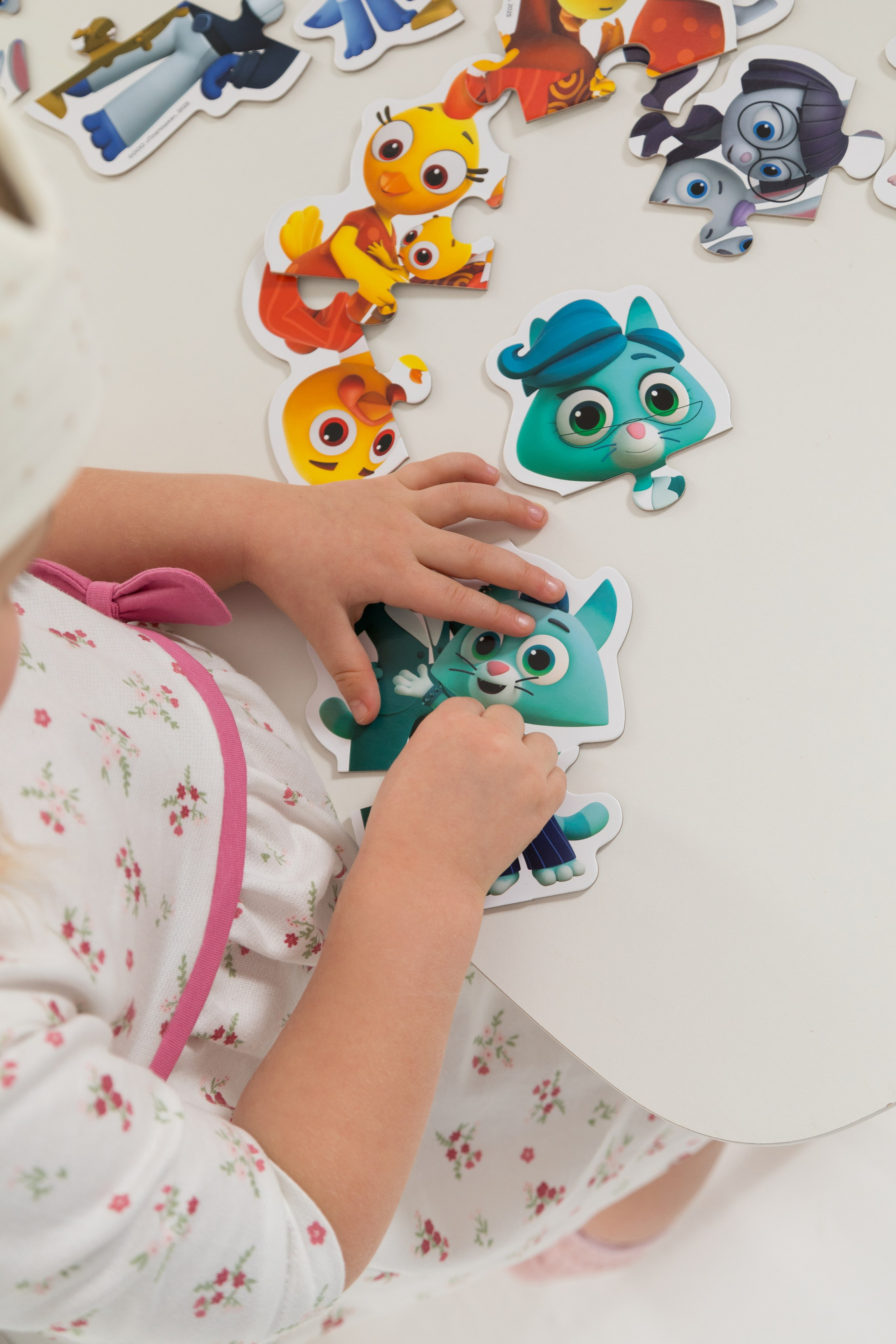 Имиджевая и каталожная съёмка для бренда детских пазлов. Детский и контент фотограф Надя Волкова Санкт-Петербург