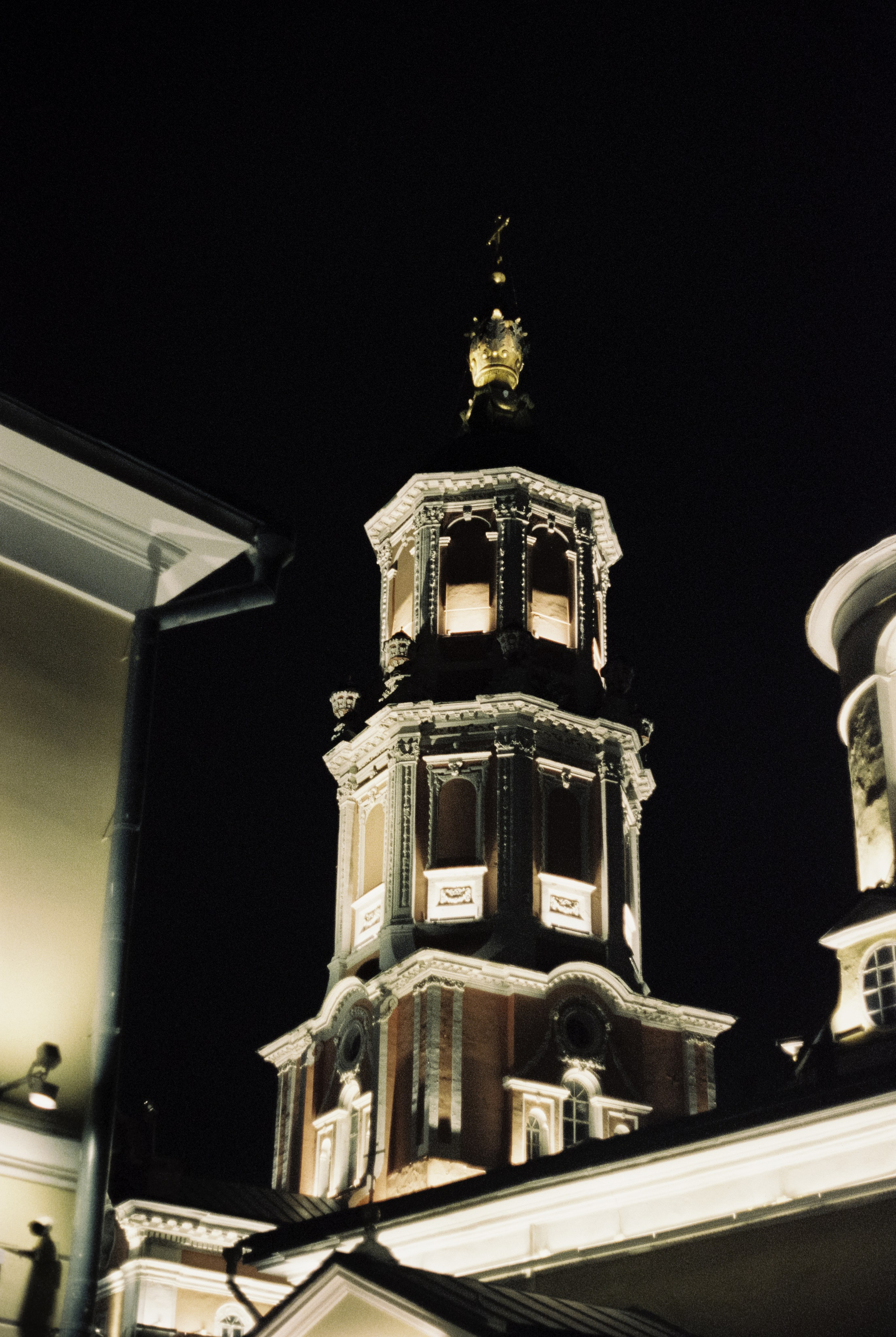 Москва вечером на пленку  Kodak Vision 3 500T