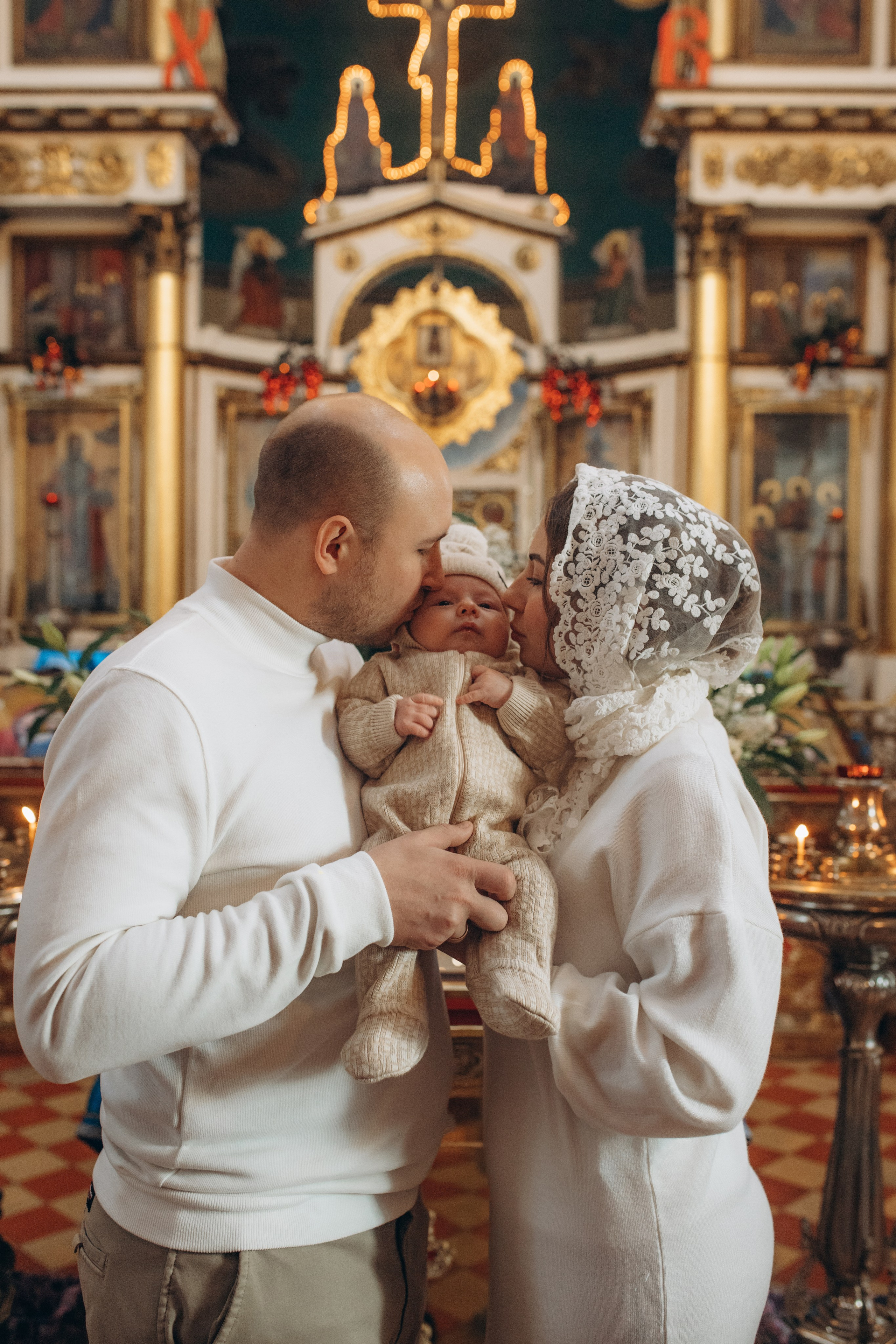 Крещение Михаил. Семейный и домашний фотограф в Москве и МО Королева Валерия