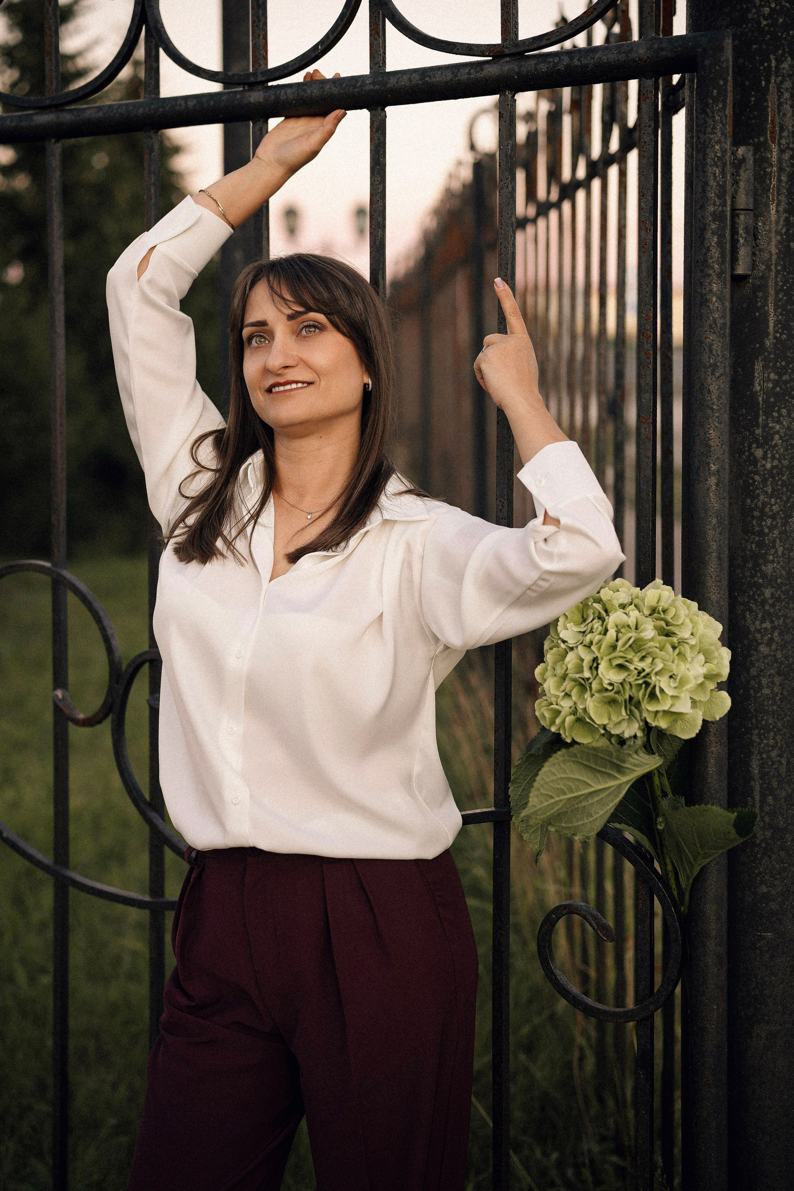 Натали с гортензией. Портретный, семейный и свадебный фотограф в Нарьян-Маре