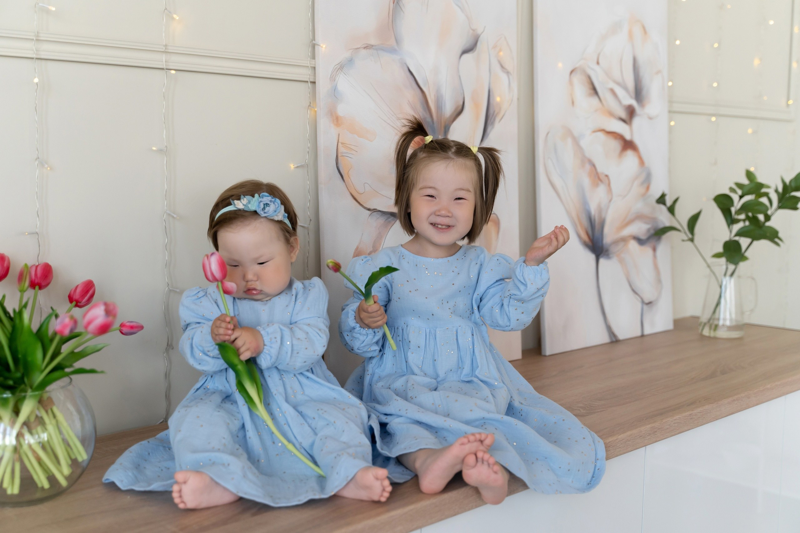 Платья Family look. Фотостудия Малина в городе Улан-Удэ. Фотограф Ирина Жарникова