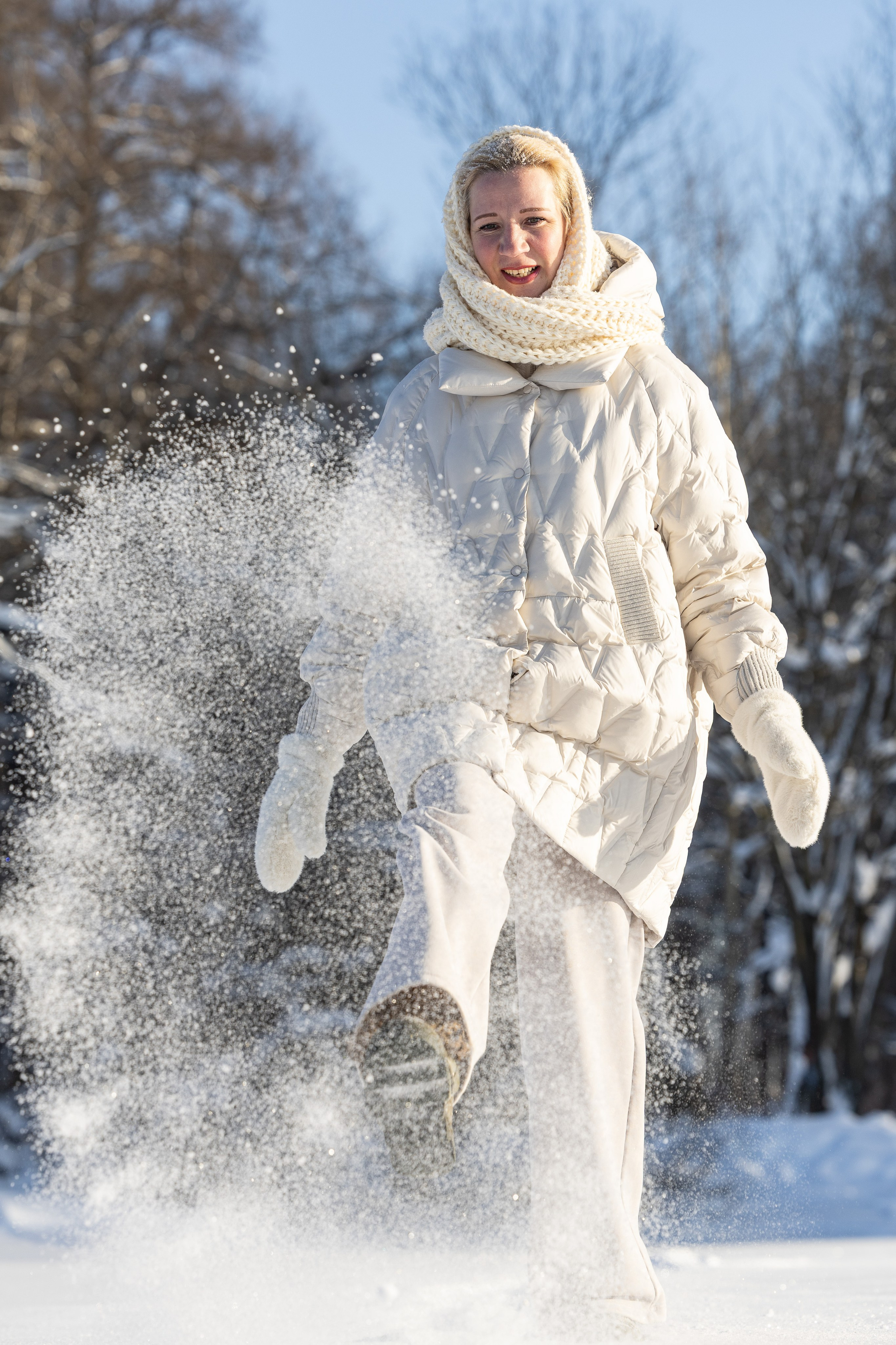 Олеся. Зимний фотосет. Фотограф Владимир Охрименко