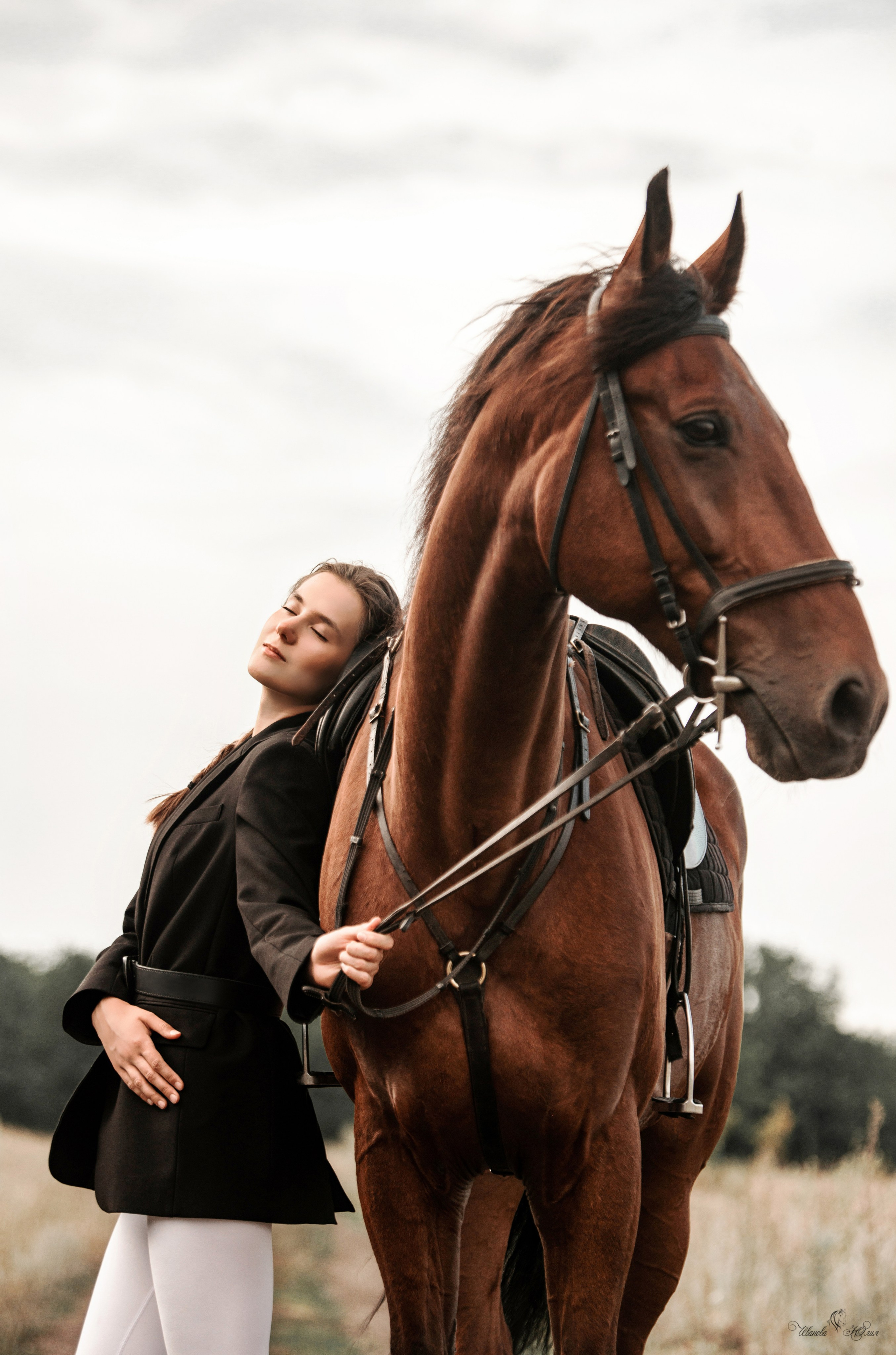 Всадница Ангелина и Финист. Конный фотограф в Саратове Юлия Иванова