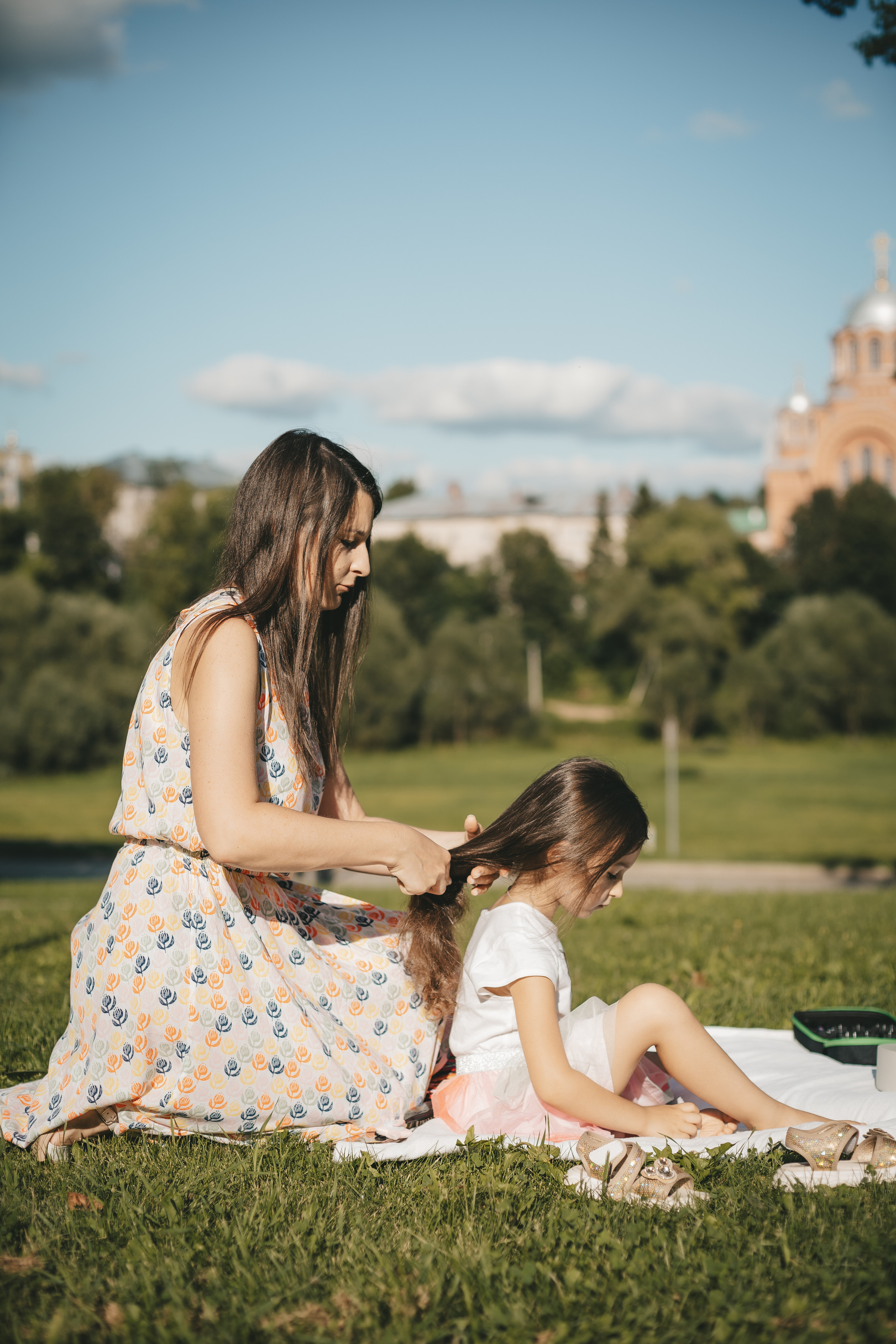 Рита с мамой Таней. Семейная фотосессия в Хотьково. Семейный и детский фотограф в Сергиев Посаде, Хотьково Якимчук Любовь