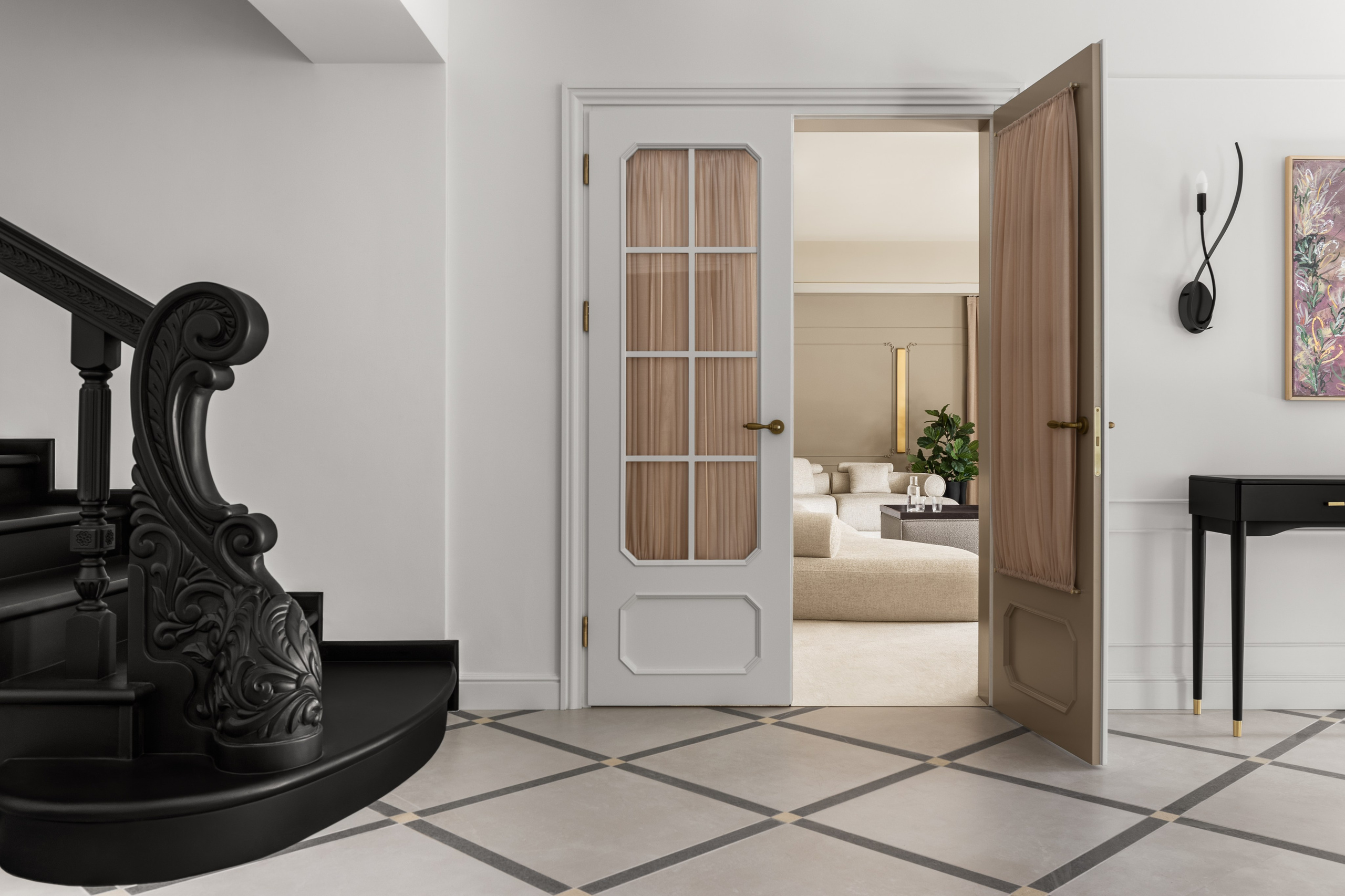 Профессиональная фотосъёмка дизайна интерьера коттеджа в г. Алматы. Роман Якунин — интерьерный фотограф в Алматы