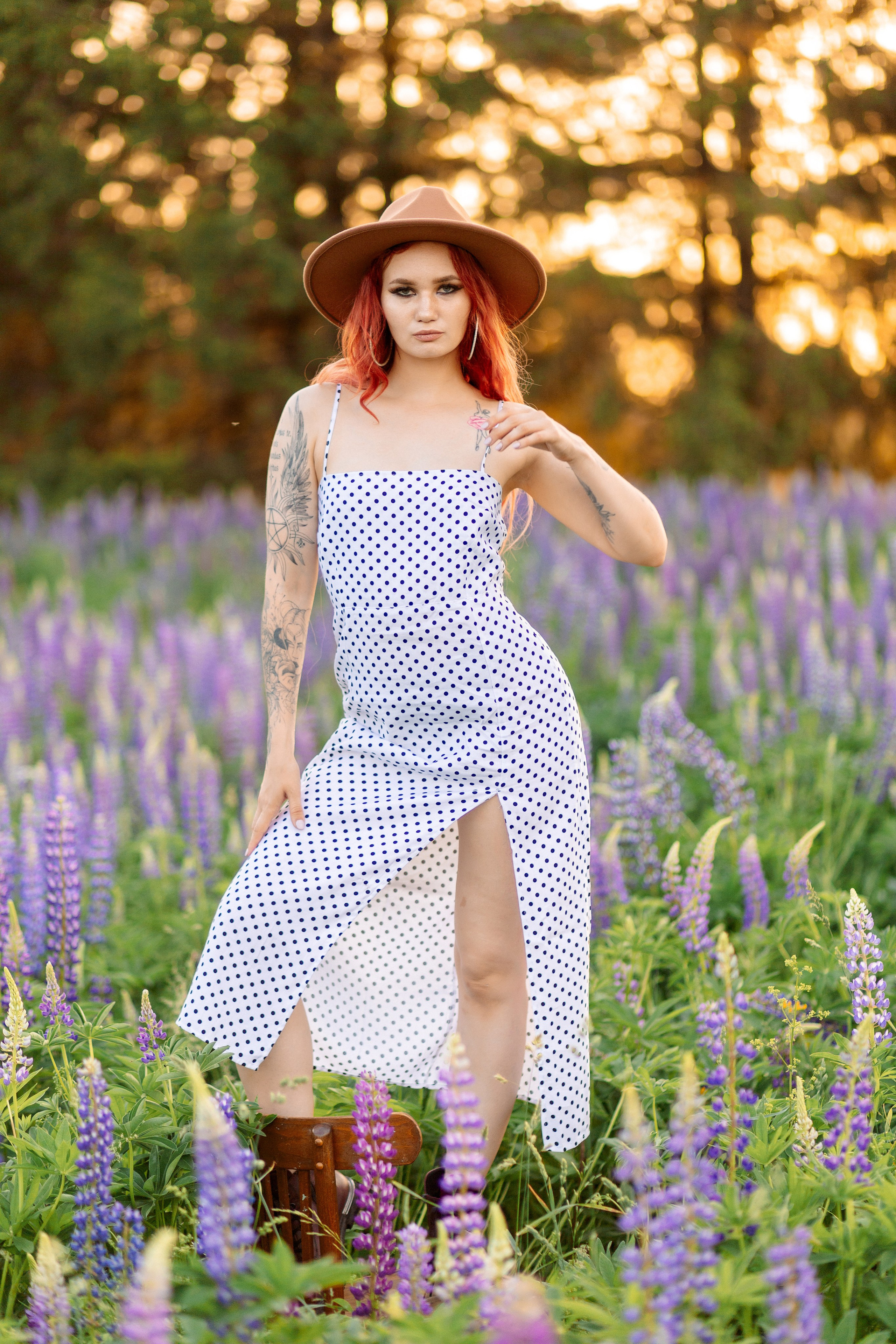 Люпиновая Фотосессия на закате. Профессиональный фотограф в Ижевске Леша Петров