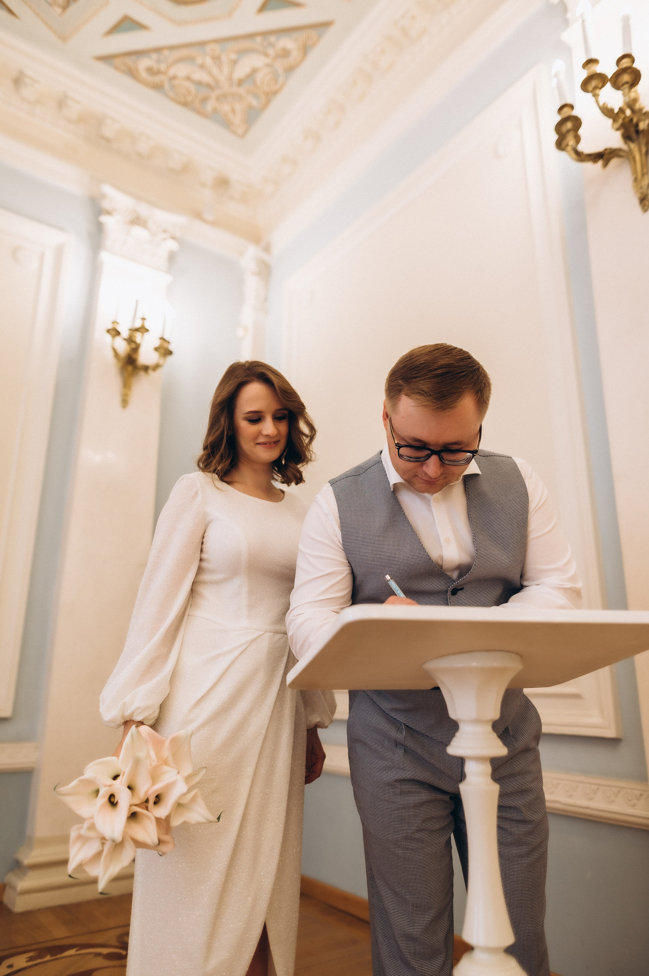 Загс+Оранжерея (камерная свадьба). Фотограф ПИТЕР СПБ Надежда Баранова