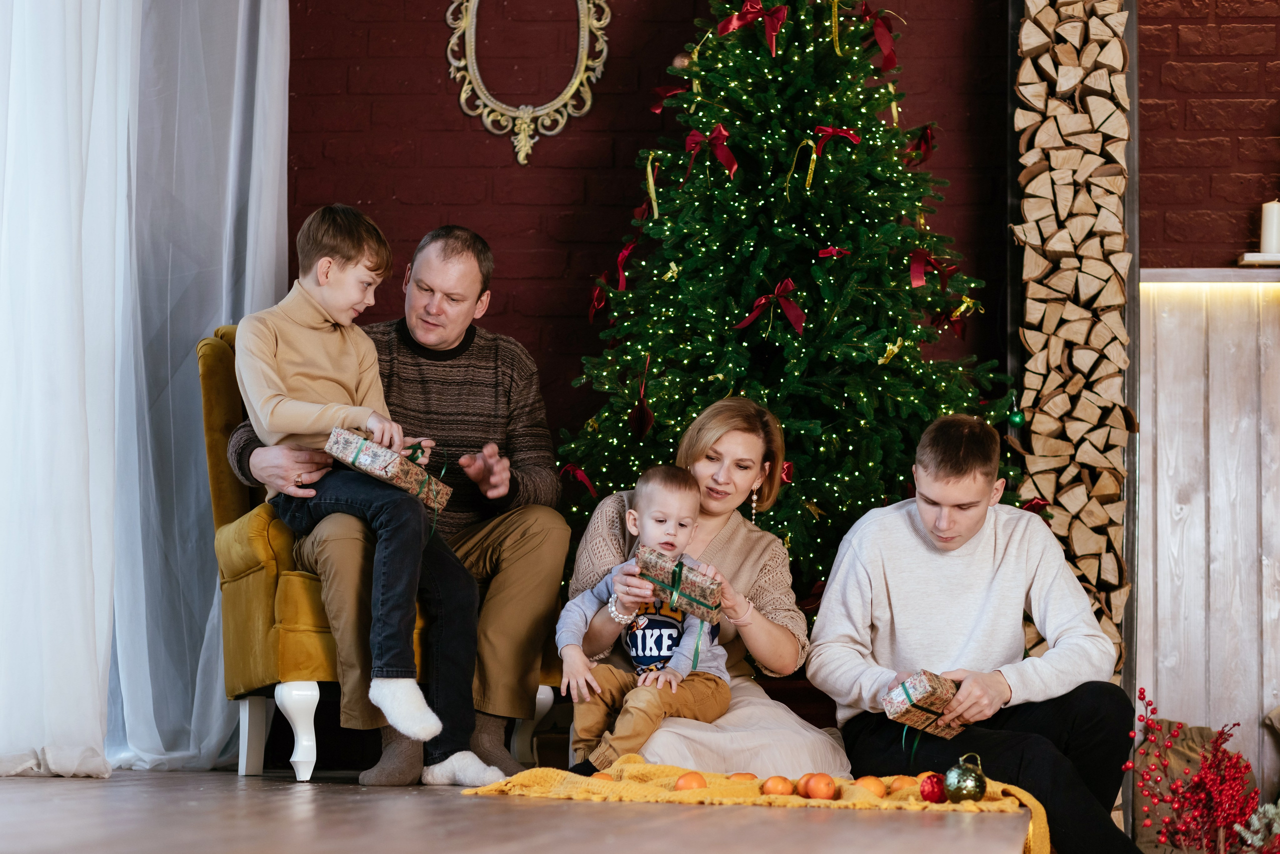 Новогодняя семейная съёмка. EtoStudio. Семейный фотограф в Минске Приболовец Светлана