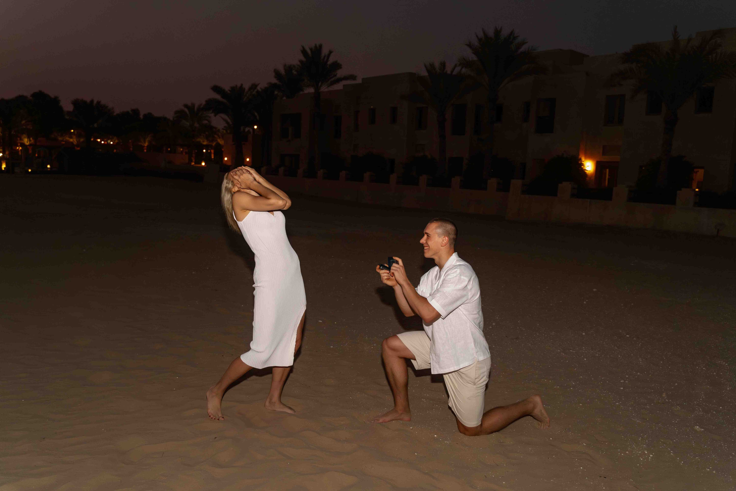 Предложение после заката | Елена и Никита. Фотограф и видеограф в Москве и Абу Даби Мария Кулагина