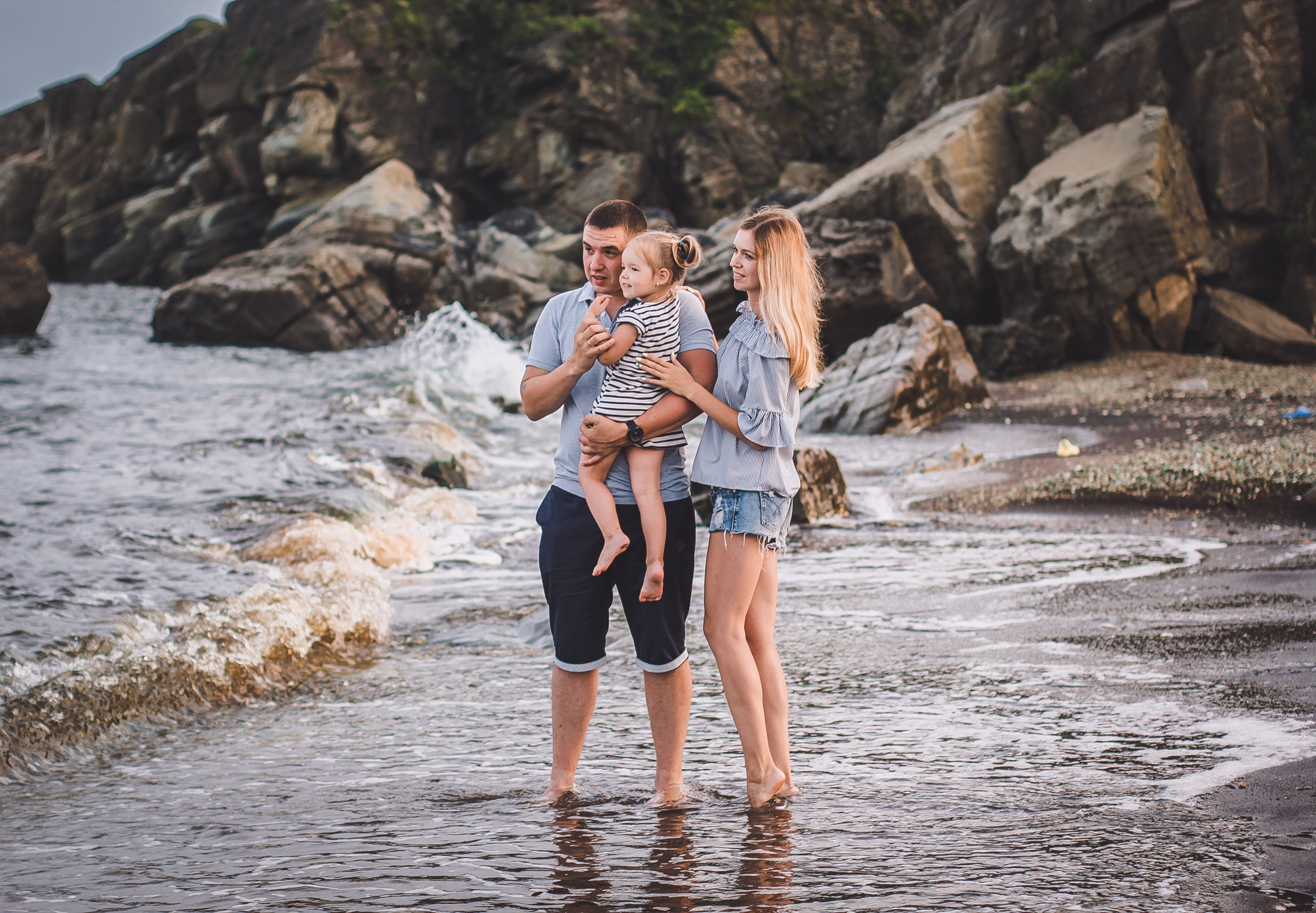 Алёна, Кирилл и Ева. Семейный и свадебный фотограф во Владивостоке Аня Смецкая