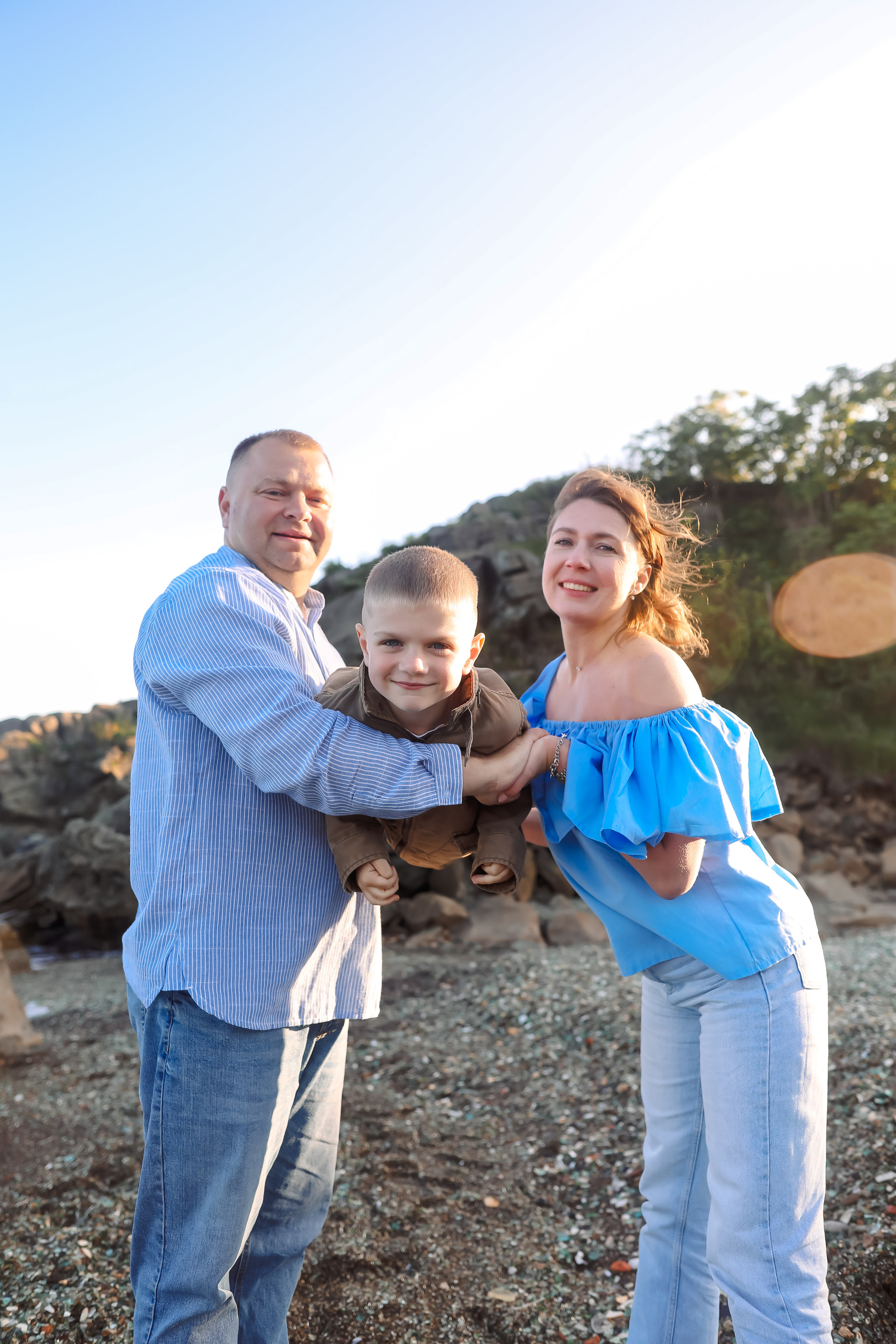 Таня и Лёша с сыновьями. Семейный и свадебный фотограф во Владивостоке Аня Смецкая