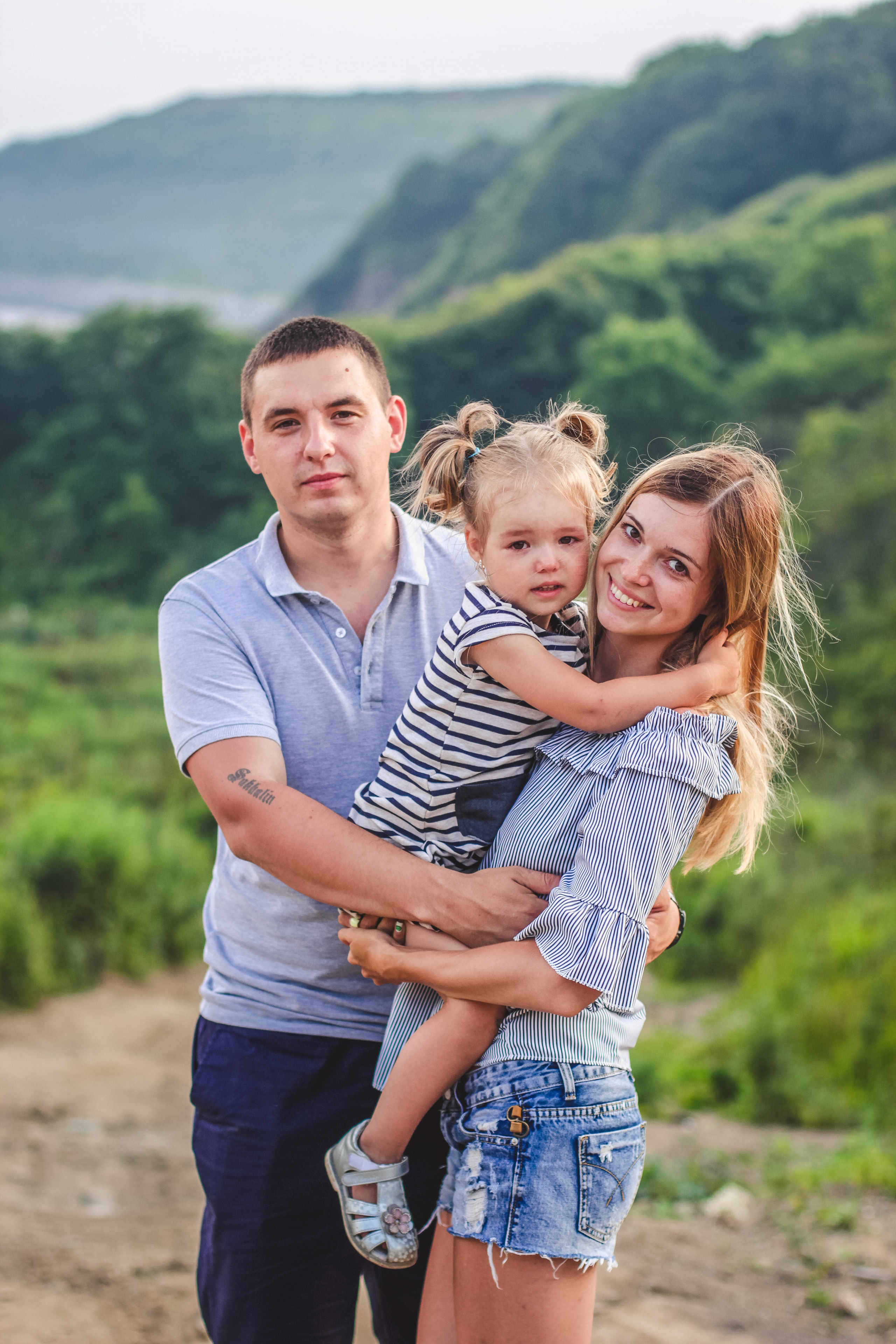 Алёна, Кирилл и Ева. Семейный и свадебный фотограф во Владивостоке Аня Смецкая