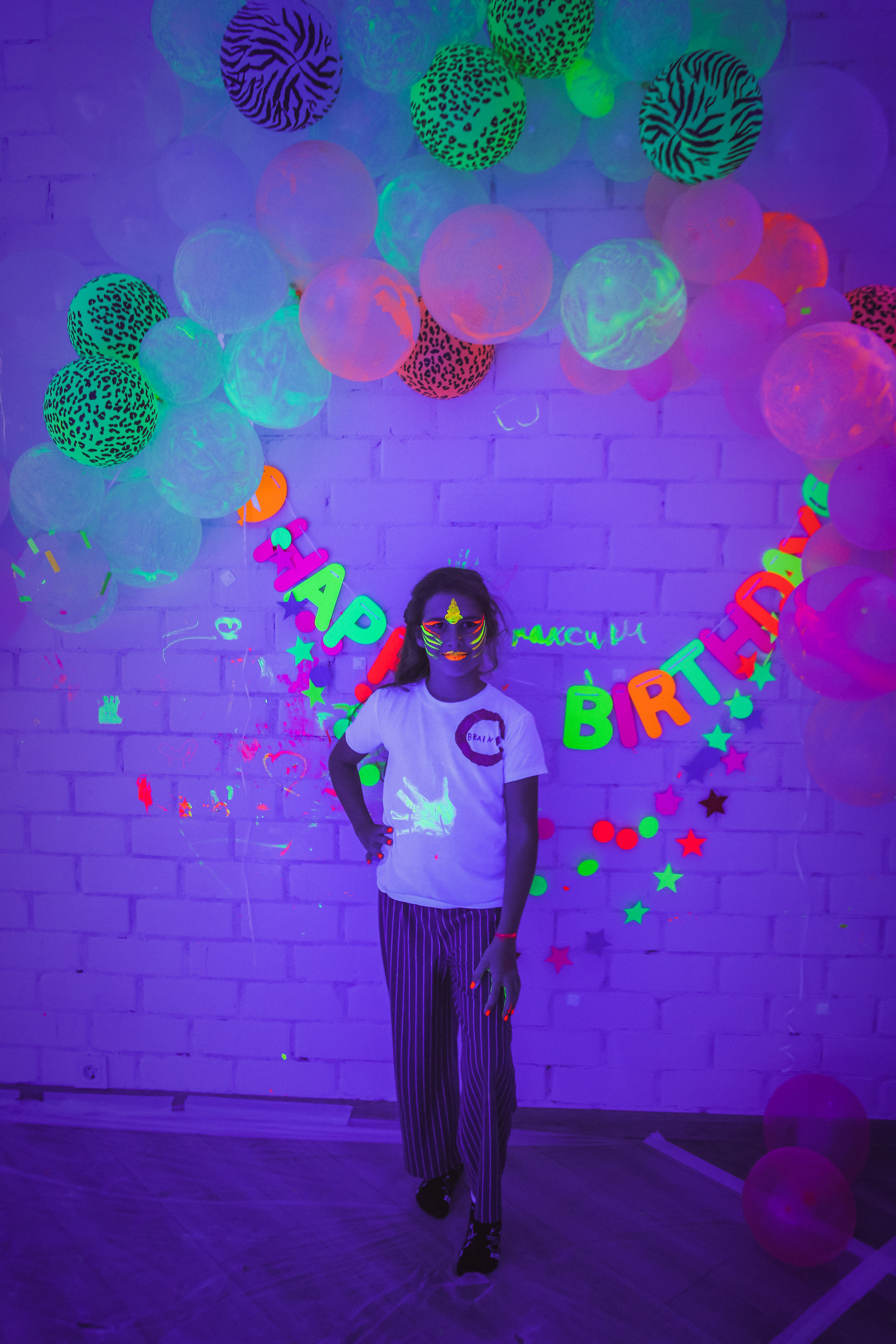 Неоновое день рождение Ульяны. Семейный и свадебный фотограф во Владивостоке Аня Смецкая