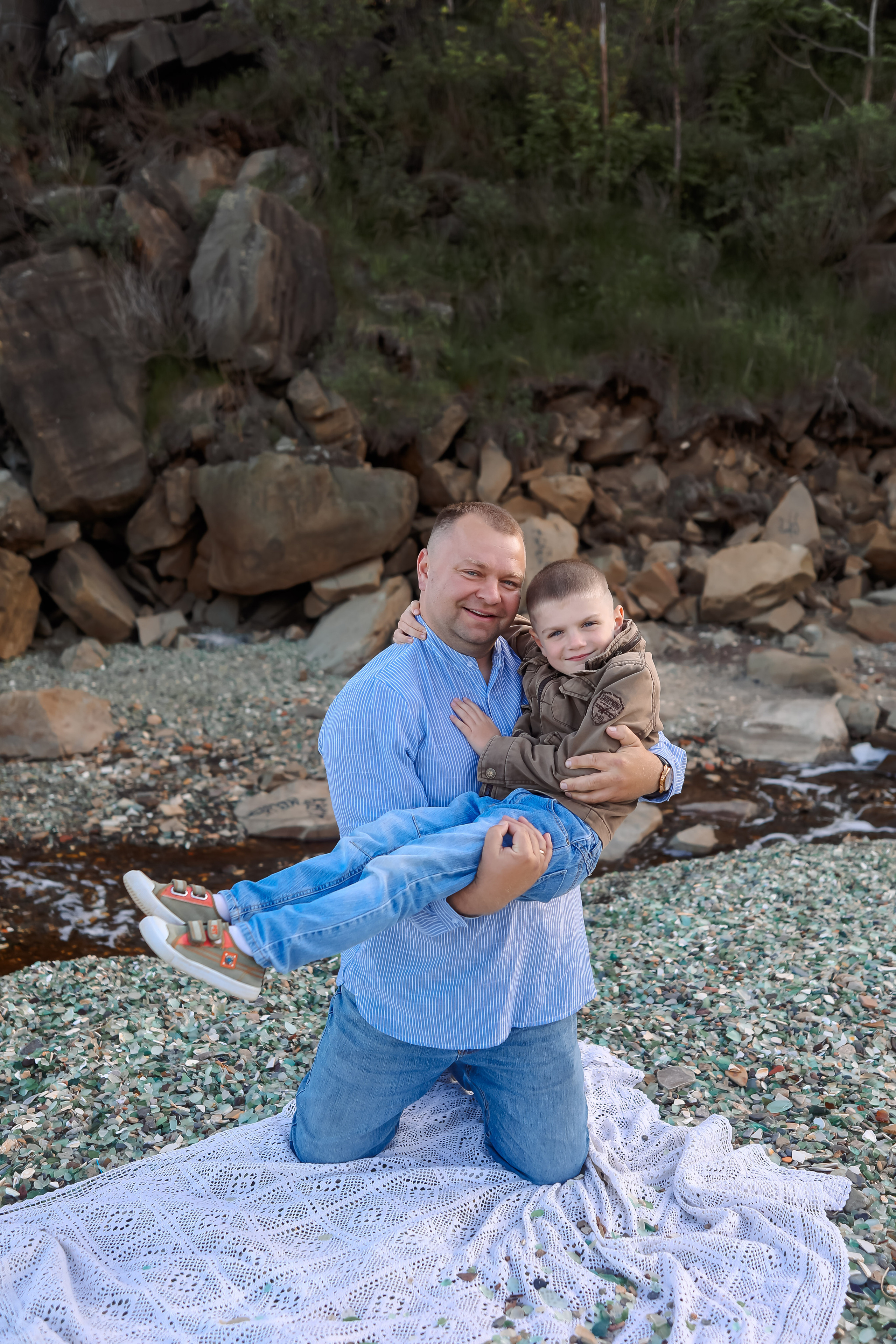 Таня и Лёша с сыновьями. Семейный и свадебный фотограф во Владивостоке Аня Смецкая