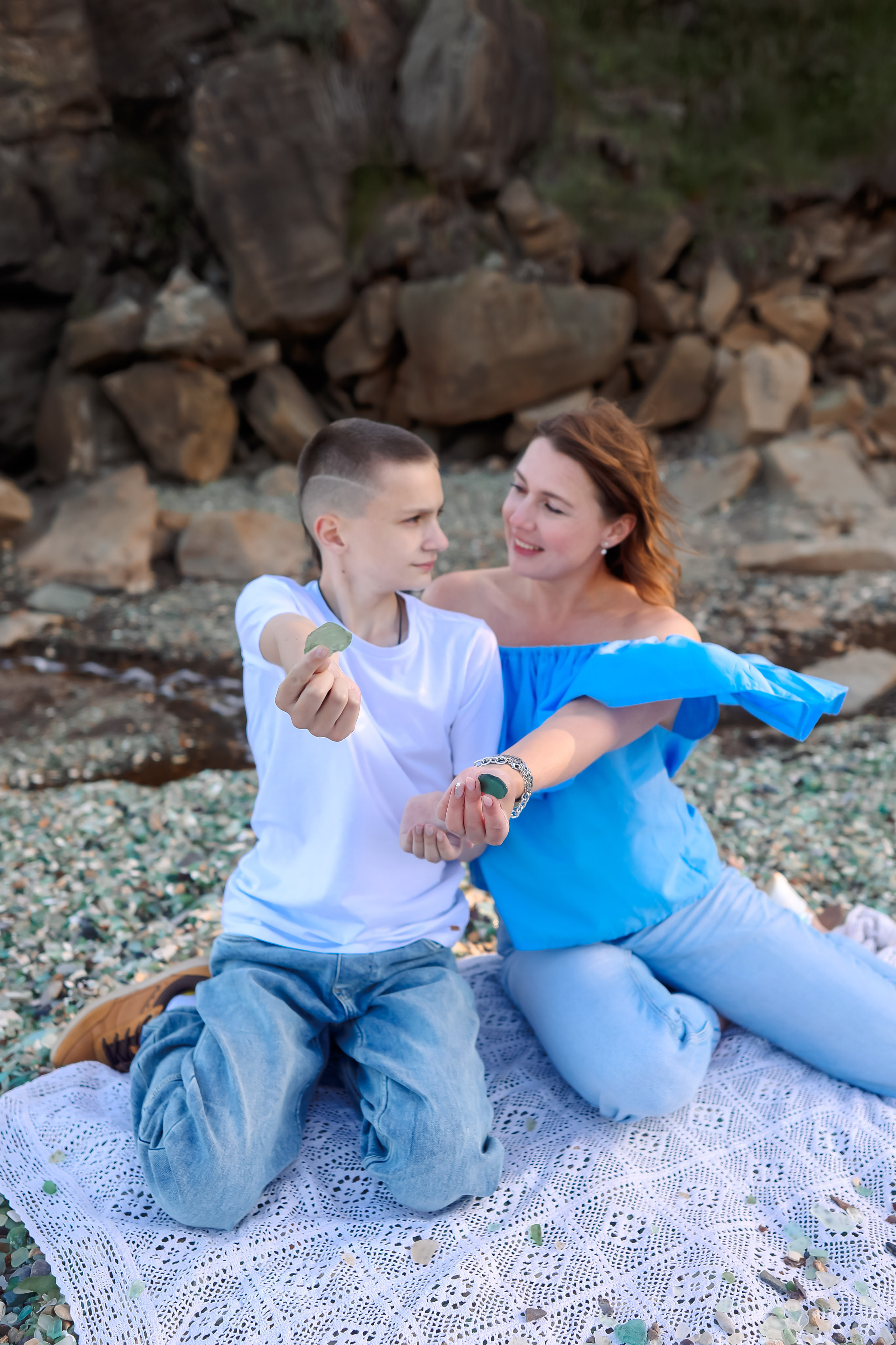 Таня и Лёша с сыновьями. Семейный и свадебный фотограф во Владивостоке Аня Смецкая