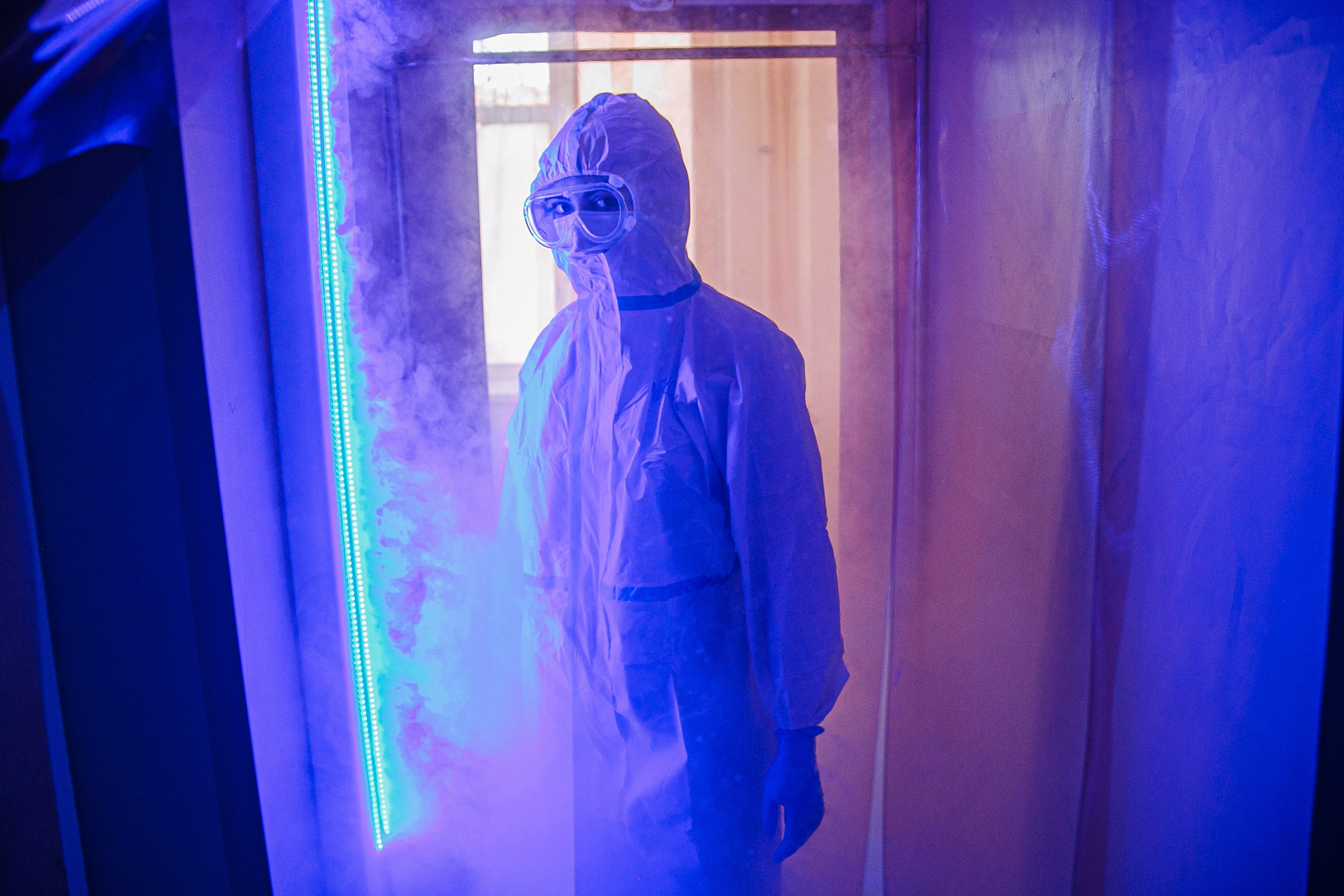 Дезинфекция в красной зоне