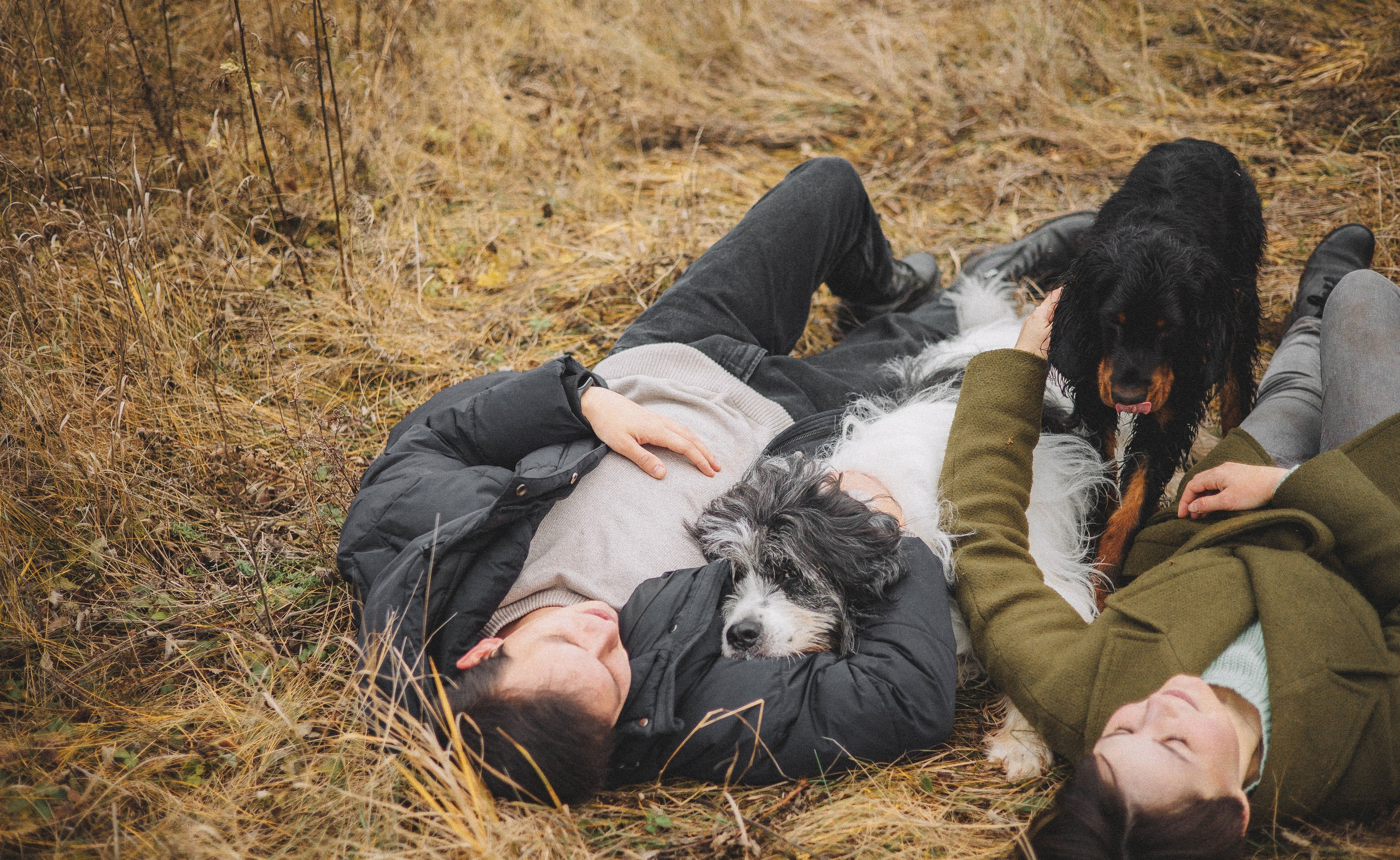 Даша, Глеб, Барс и Бруно. Фотограф-анималист Богданова Полина