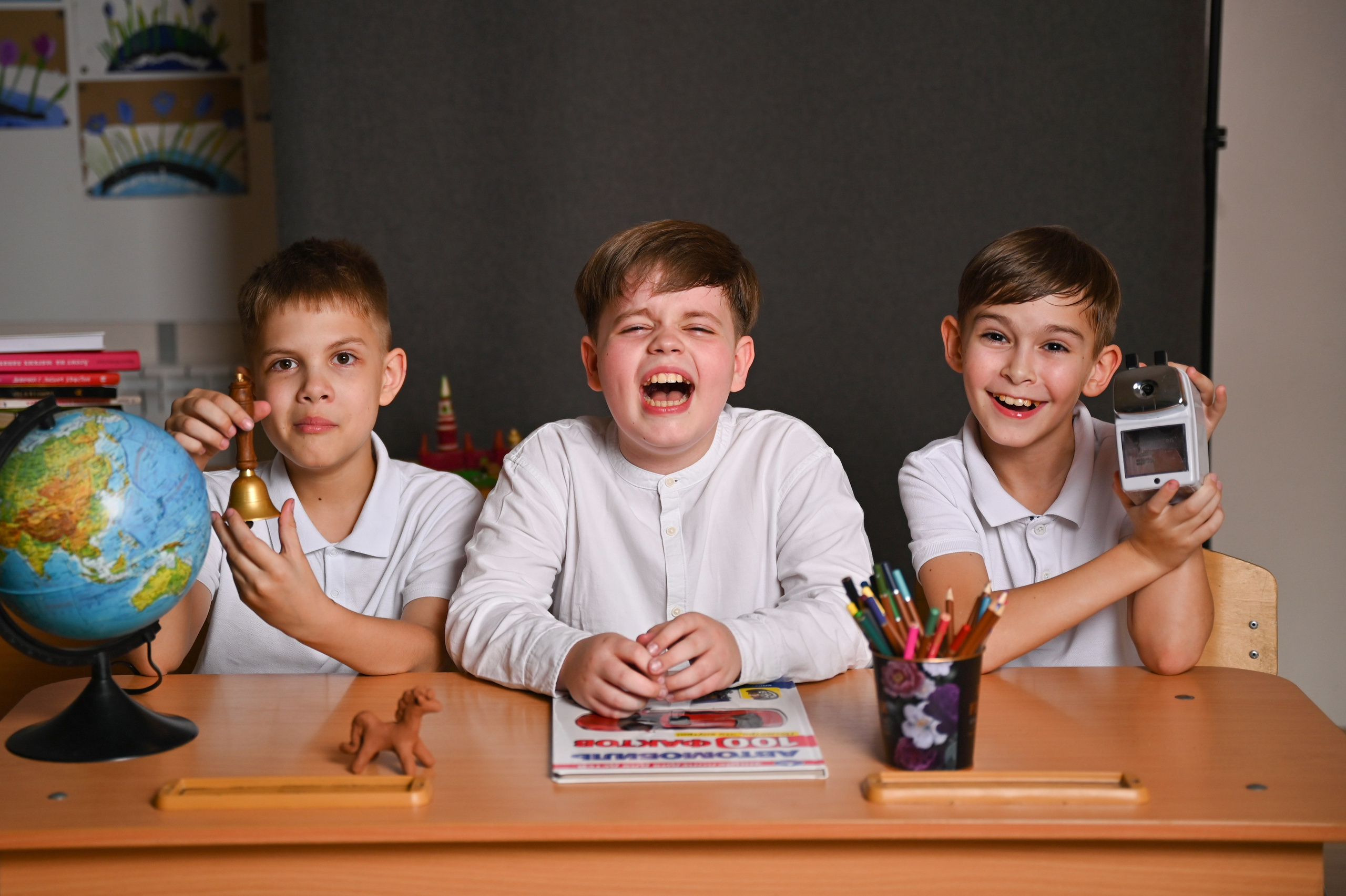 Фотосъемка учеников младших классов в школе Краснодара