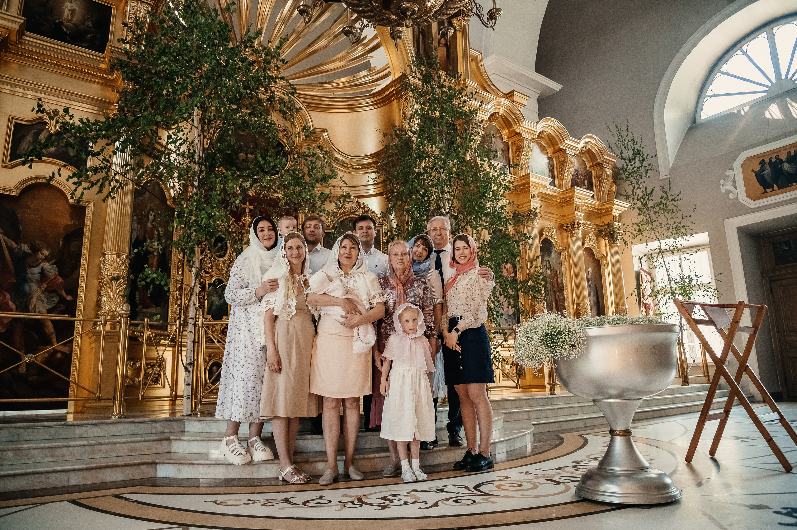 Крестины Ирины //// Храм святых апостолов Петра и Павла. Семейный и детский фотограф в Туле