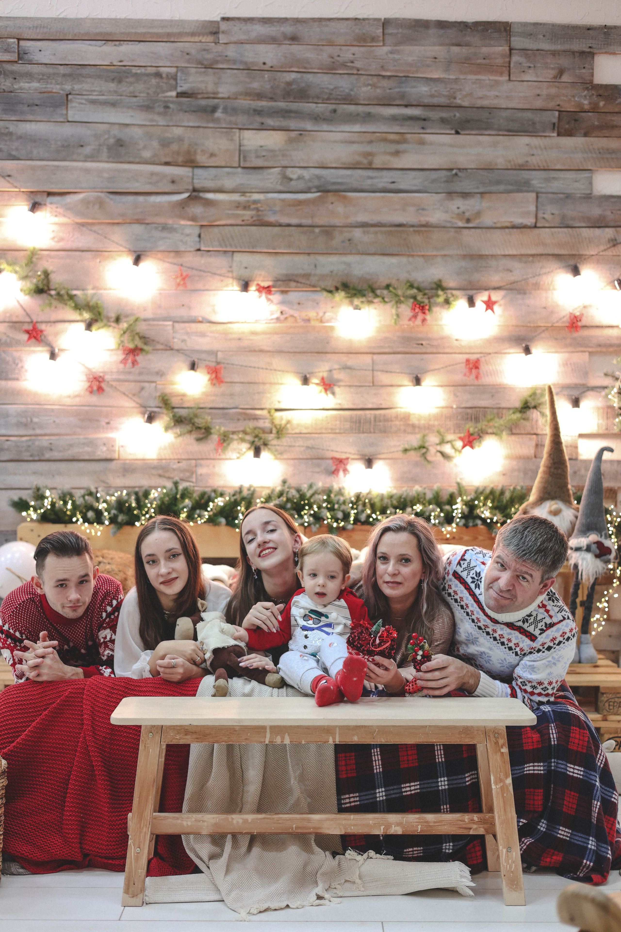 Новогодняя история «Ирина и ее семья». Фотограф в Москве Анастасия Калинина