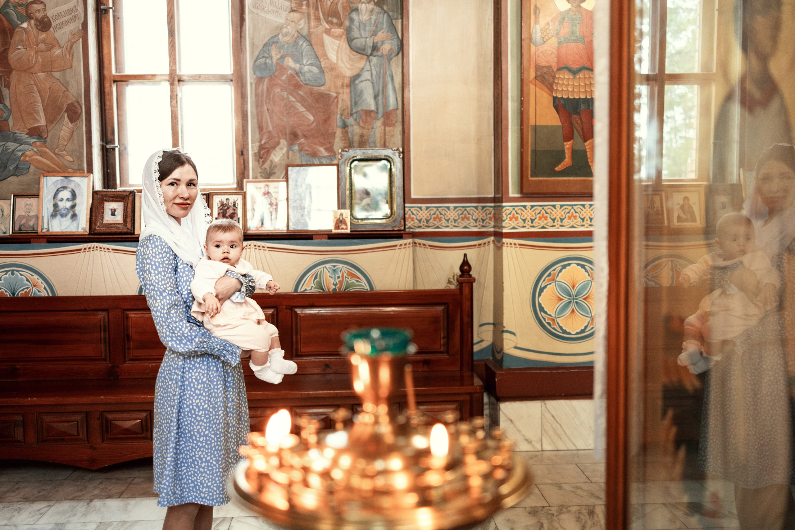 Крещение Дарии. ТОП Фотограф на Крещение и Венчание Железногорск Алексей Мещеряков