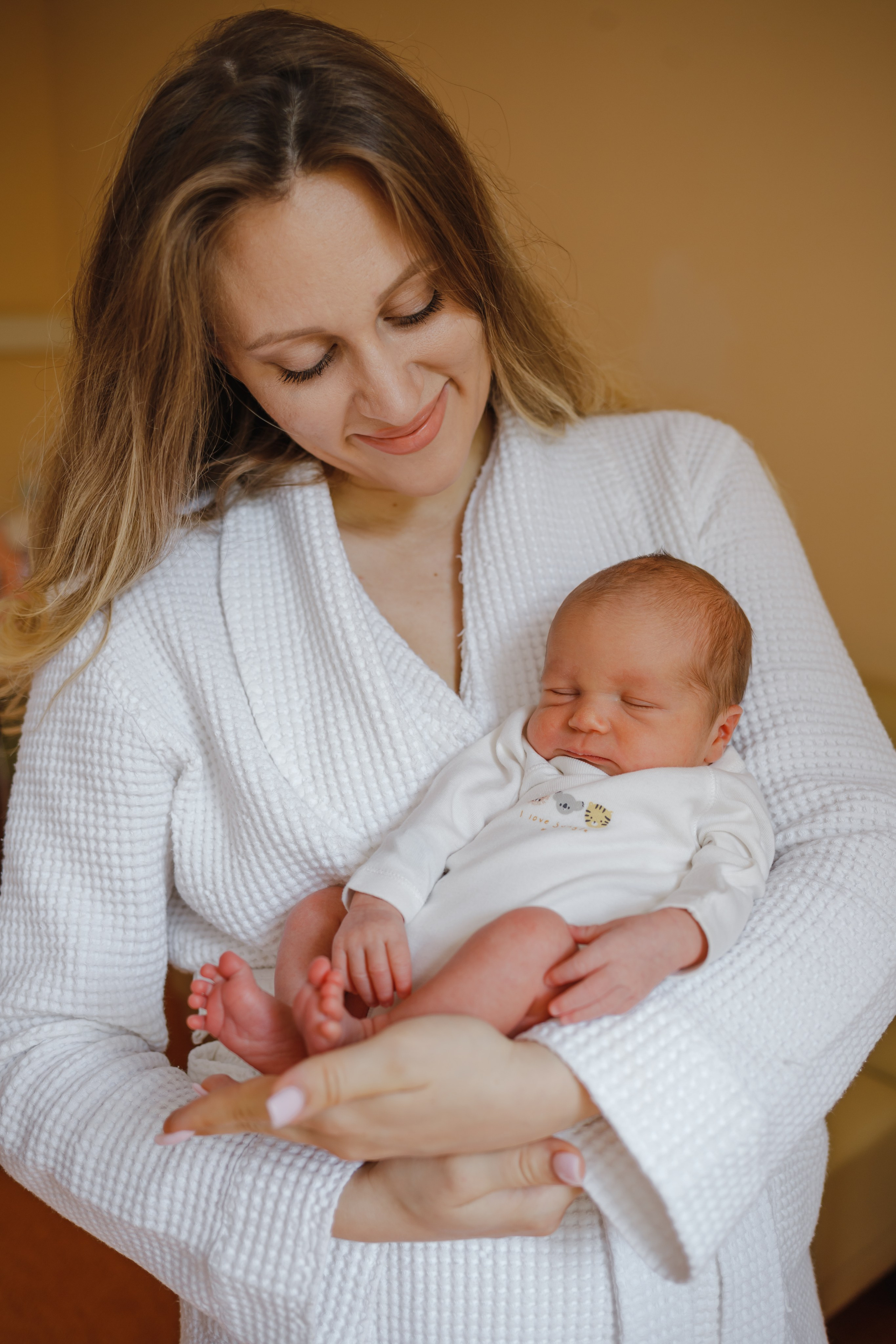 Выписка Анны с малышом Федором. Семейный фотограф Николаева Ольга