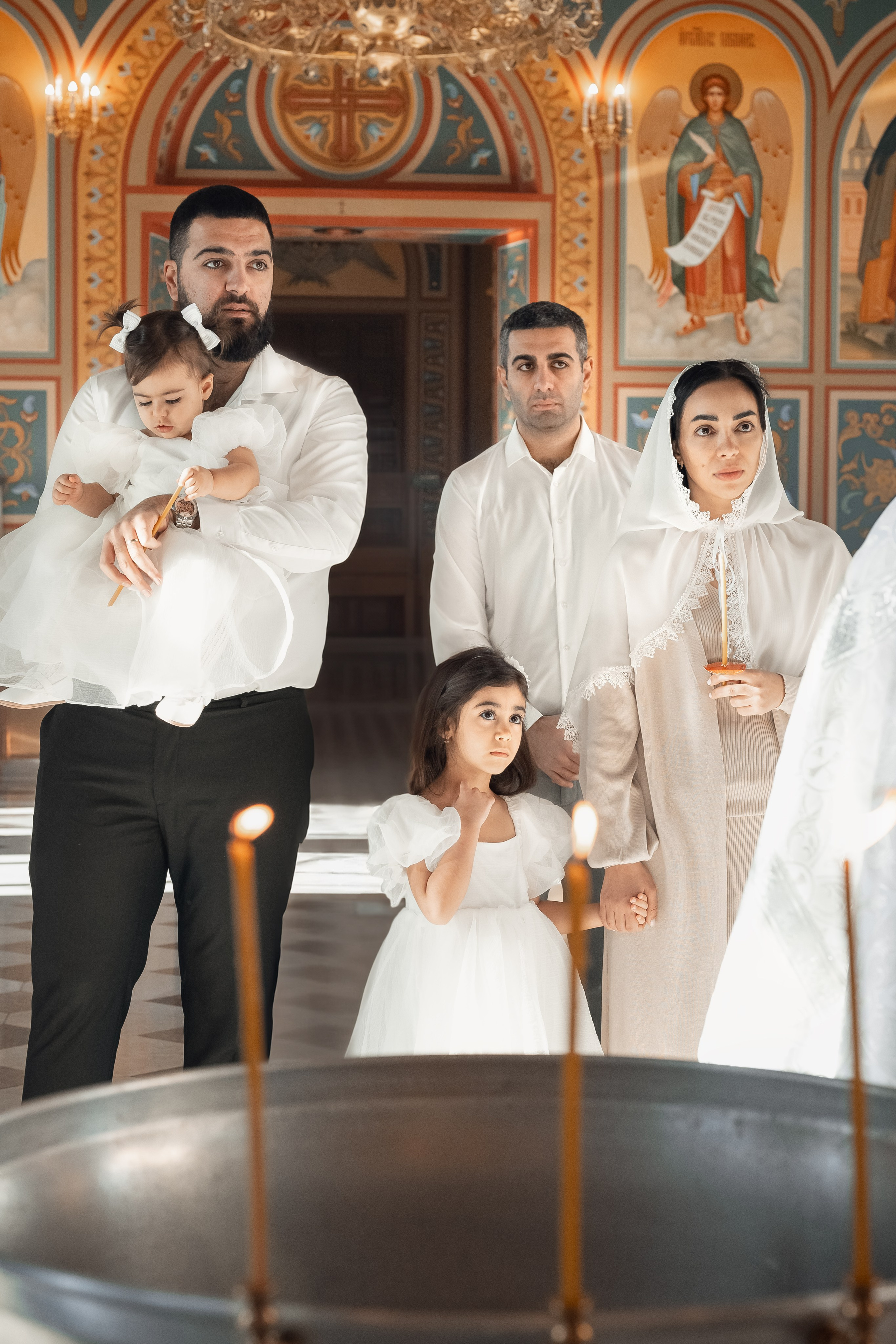 Храм Угрешского. Двойное крещение. Церковный фотограф на Таинство Крещения и Венчания в Оренбурге и Оренбургской области Екатерина Белкина