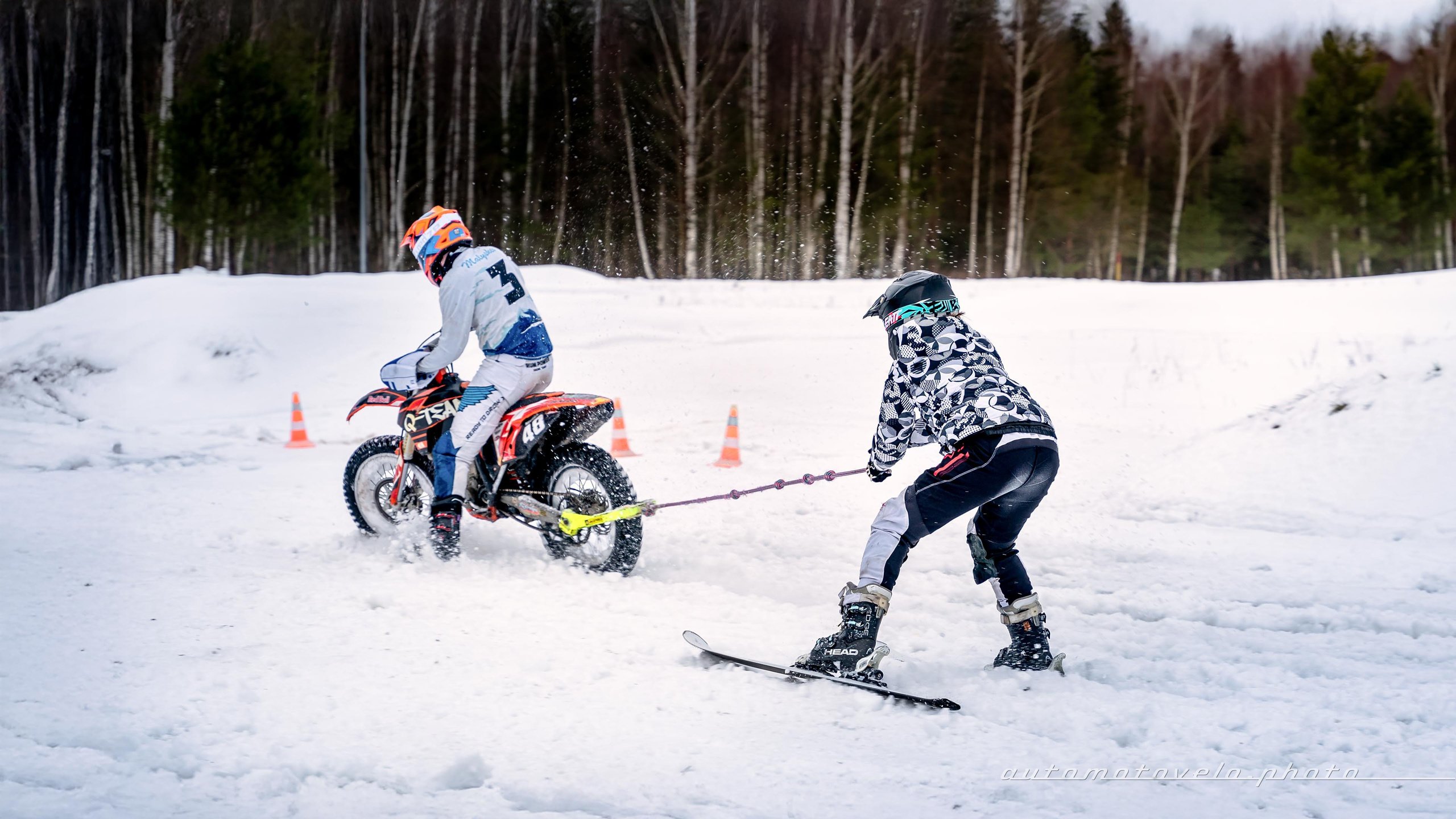 Скийоринг в Конаково 2024/25. 1 этап