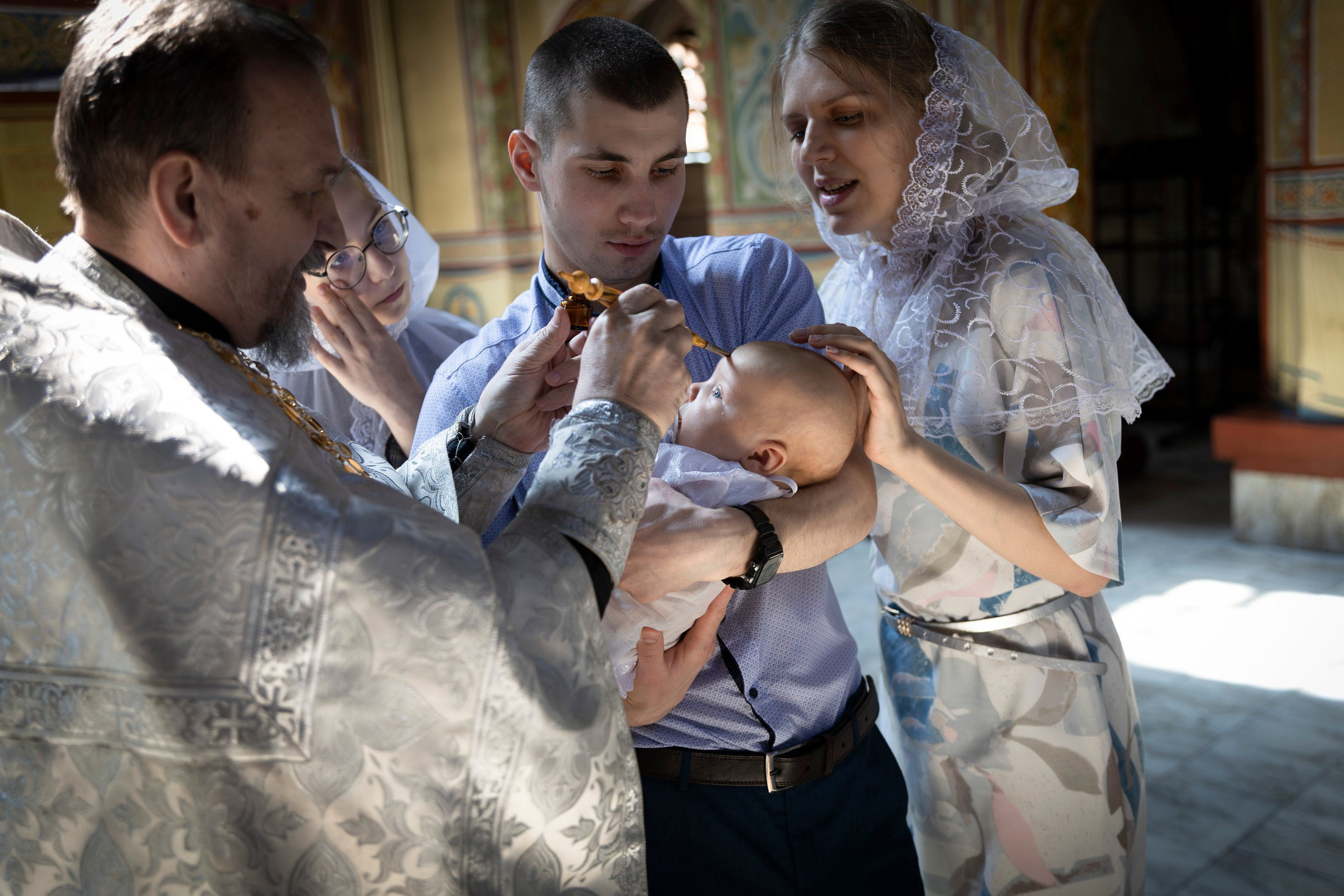 Крещение Марии. ТОП Фотограф на Крещение и Венчание Железногорск Алексей Мещеряков