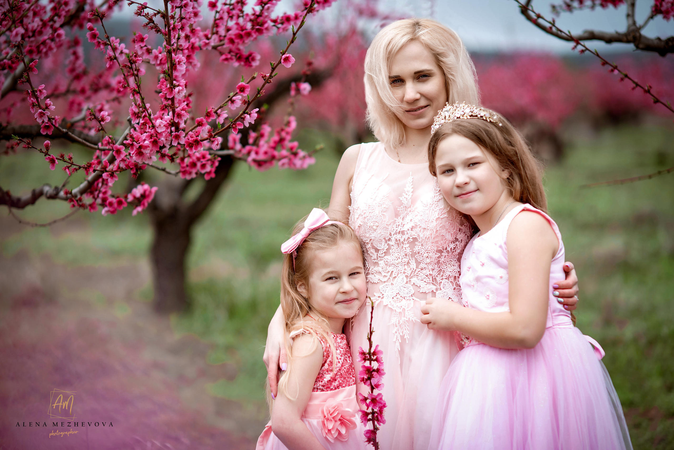 Фотосессия среди персиковых садов. Свадебный и семейный фотограф и видеограф, Крым, Москва, Санкт -Петербург