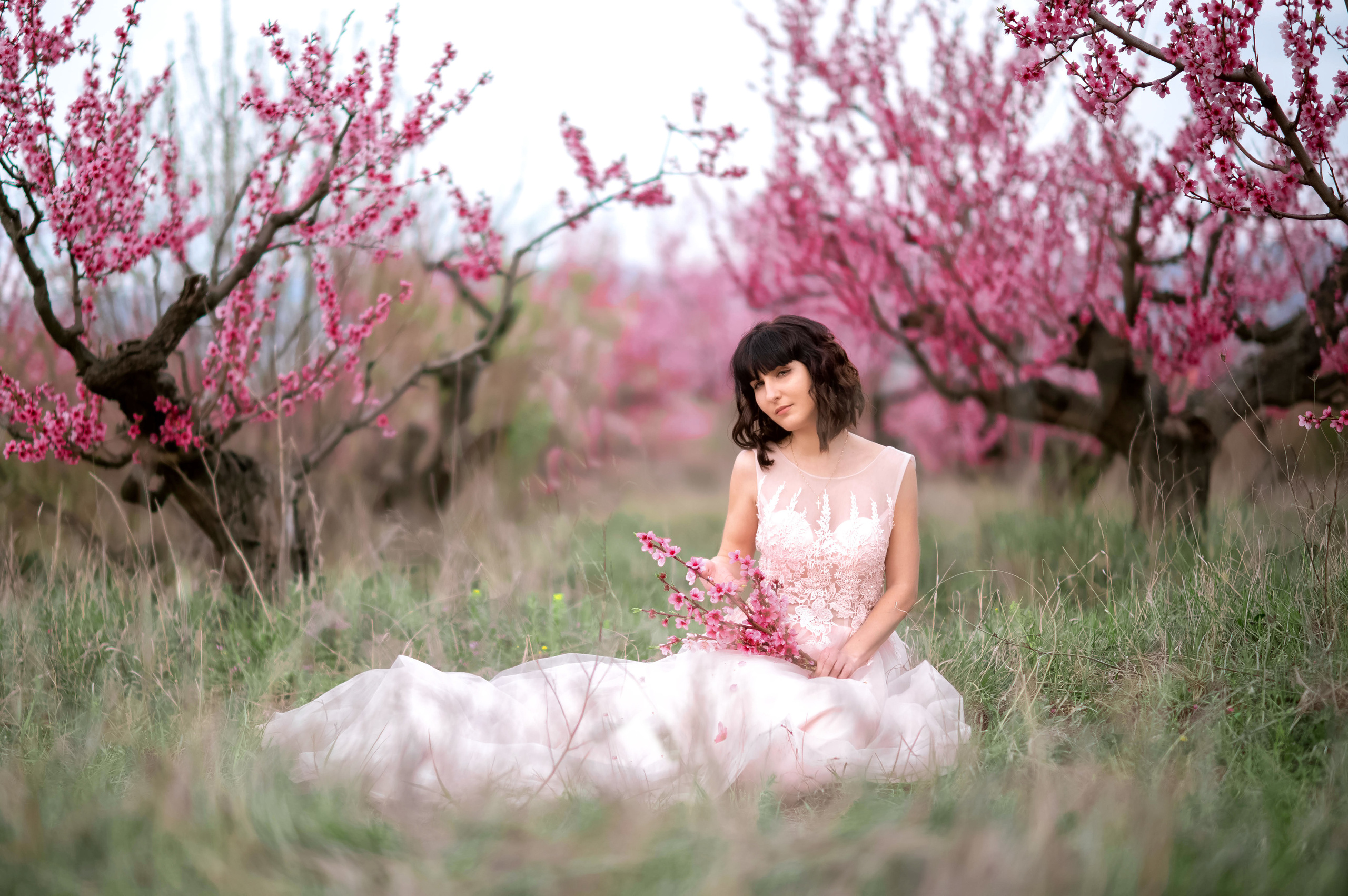 Фотосессия среди персиковых садов. Свадебный и семейный фотограф и видеограф, Крым, Москва, Санкт -Петербург