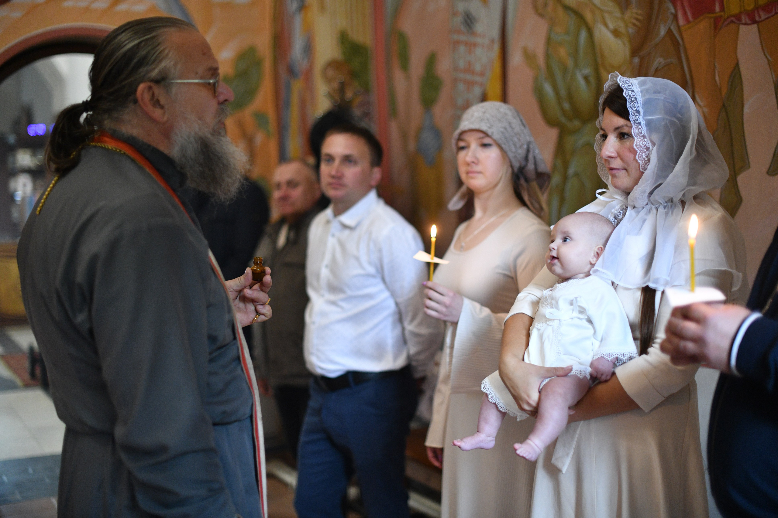 Крещение в Покровской церкви. Свадебный и портретный фотограф в Москве Галина Борисова