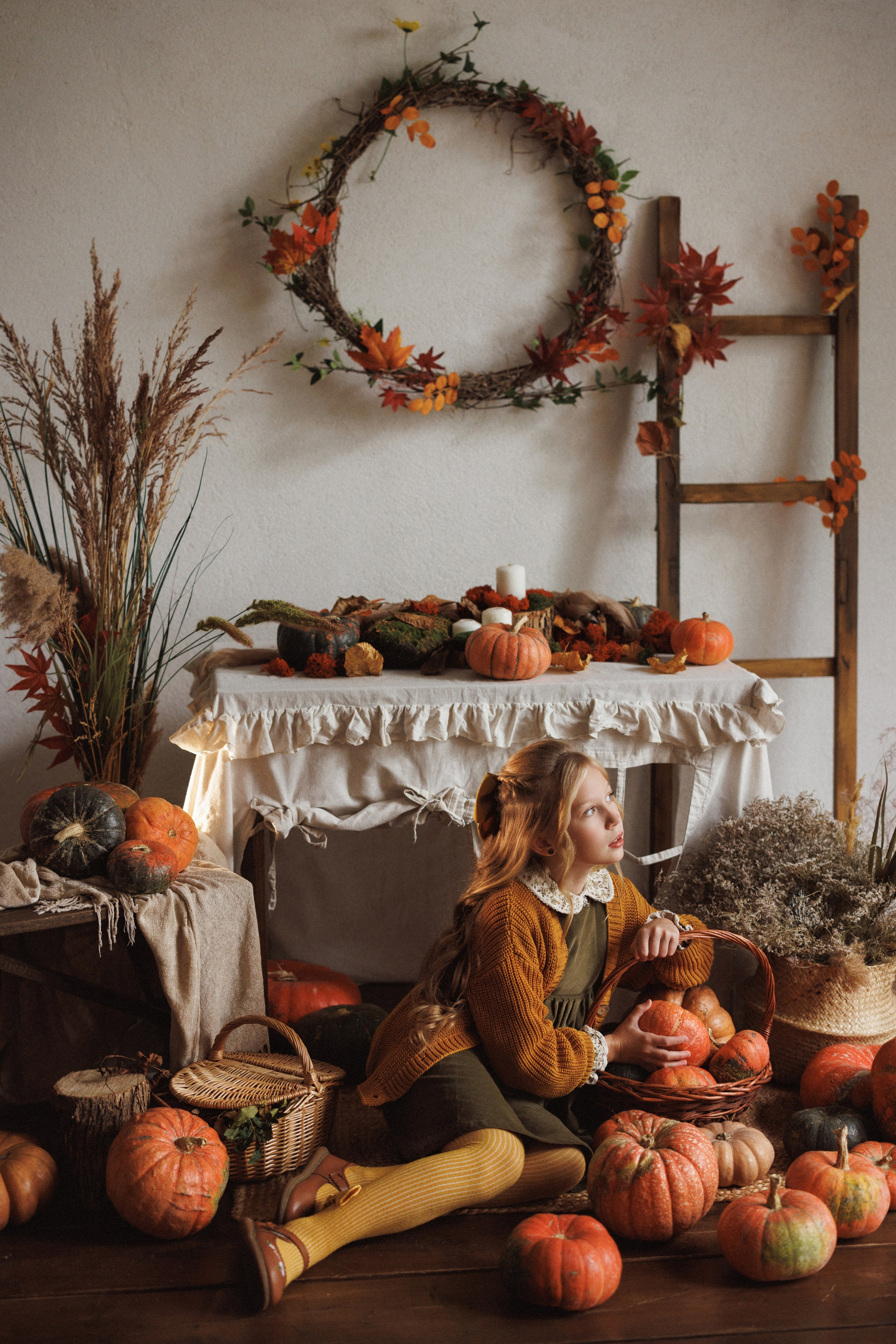 Осенняя фотосессия в фотостудии Mestone, город Краснодар. Семейный и детский фотограф в Краснодаре Анна Трашкова