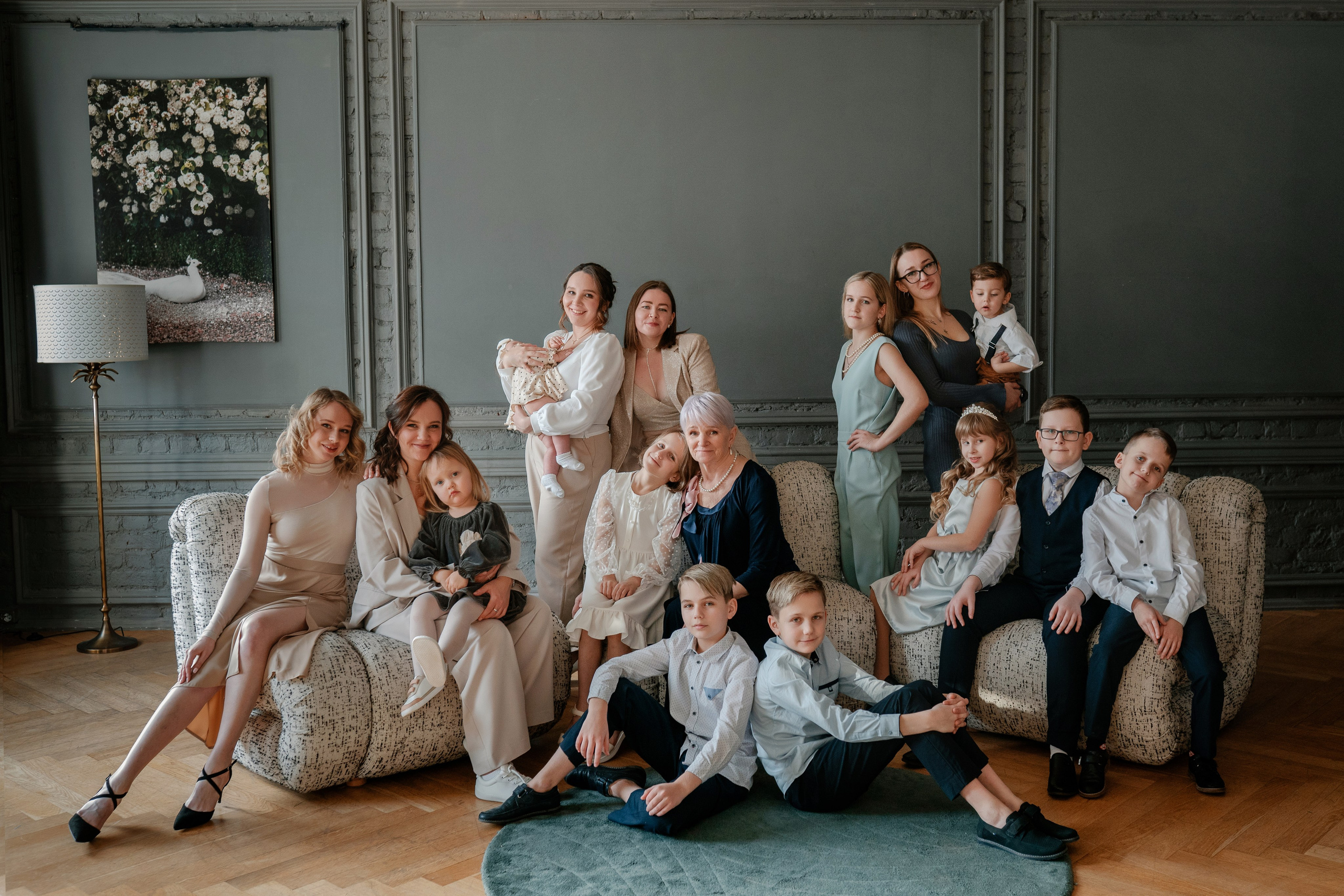 Семейная фотосессия в студии и дома Спб портфолио Насти Околот