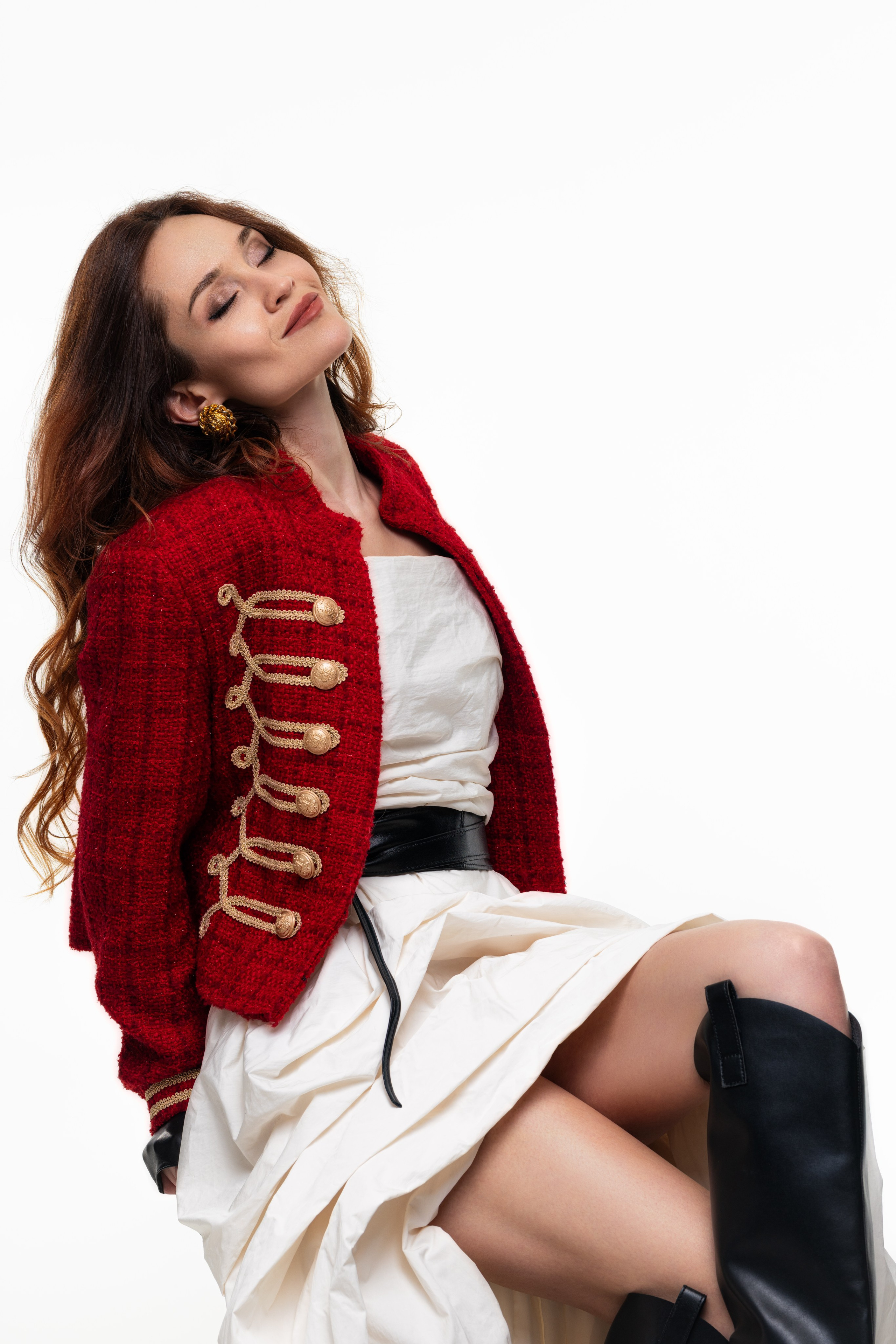 Студийная съемка с Еленой на циклораме с импульсным светом в формате для «себя». Дмитрий Шульгин, портретный фотограф в Воронеже