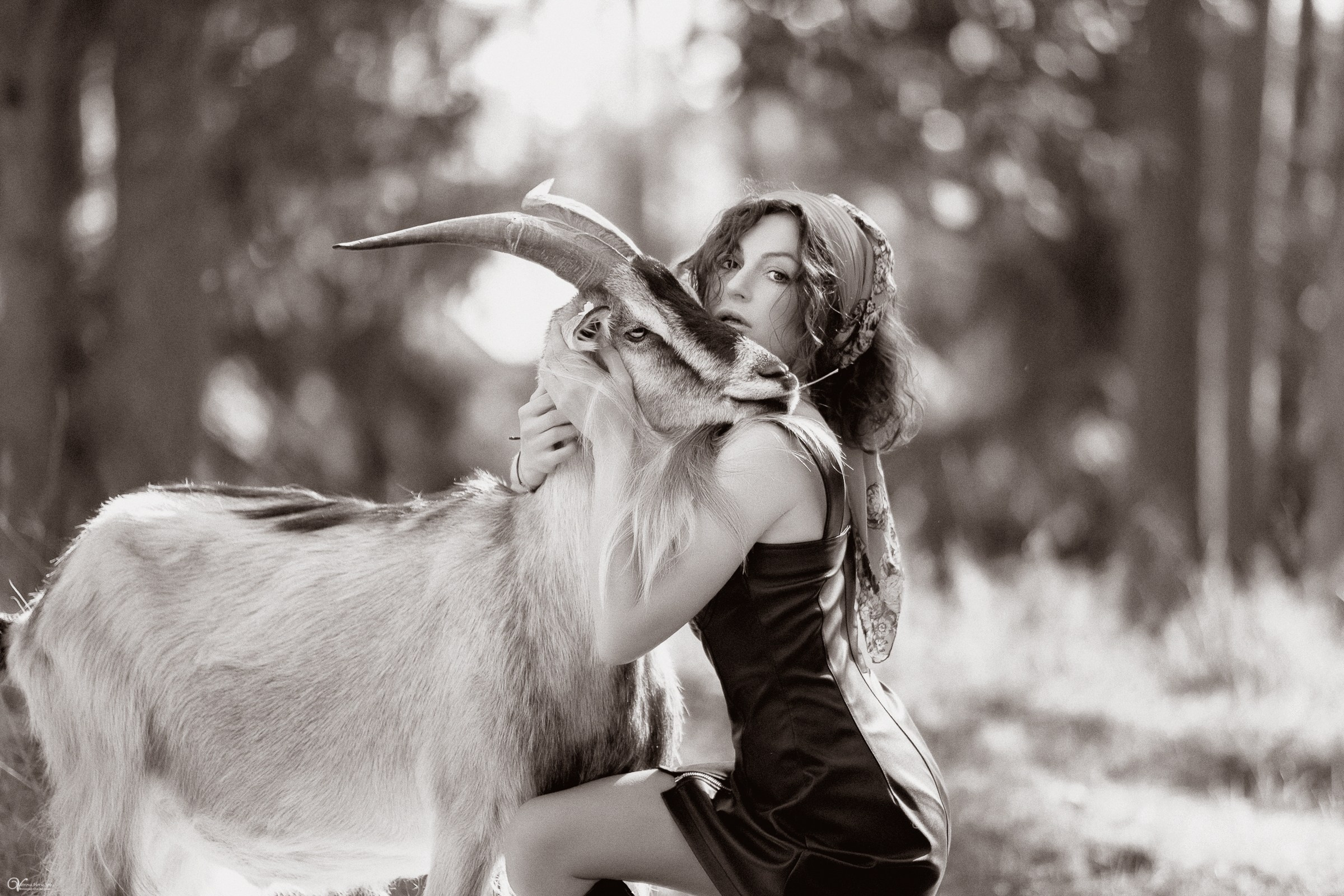 Марго и Козел. Фотограф женский и мужской портрет Санкт-Петербург
