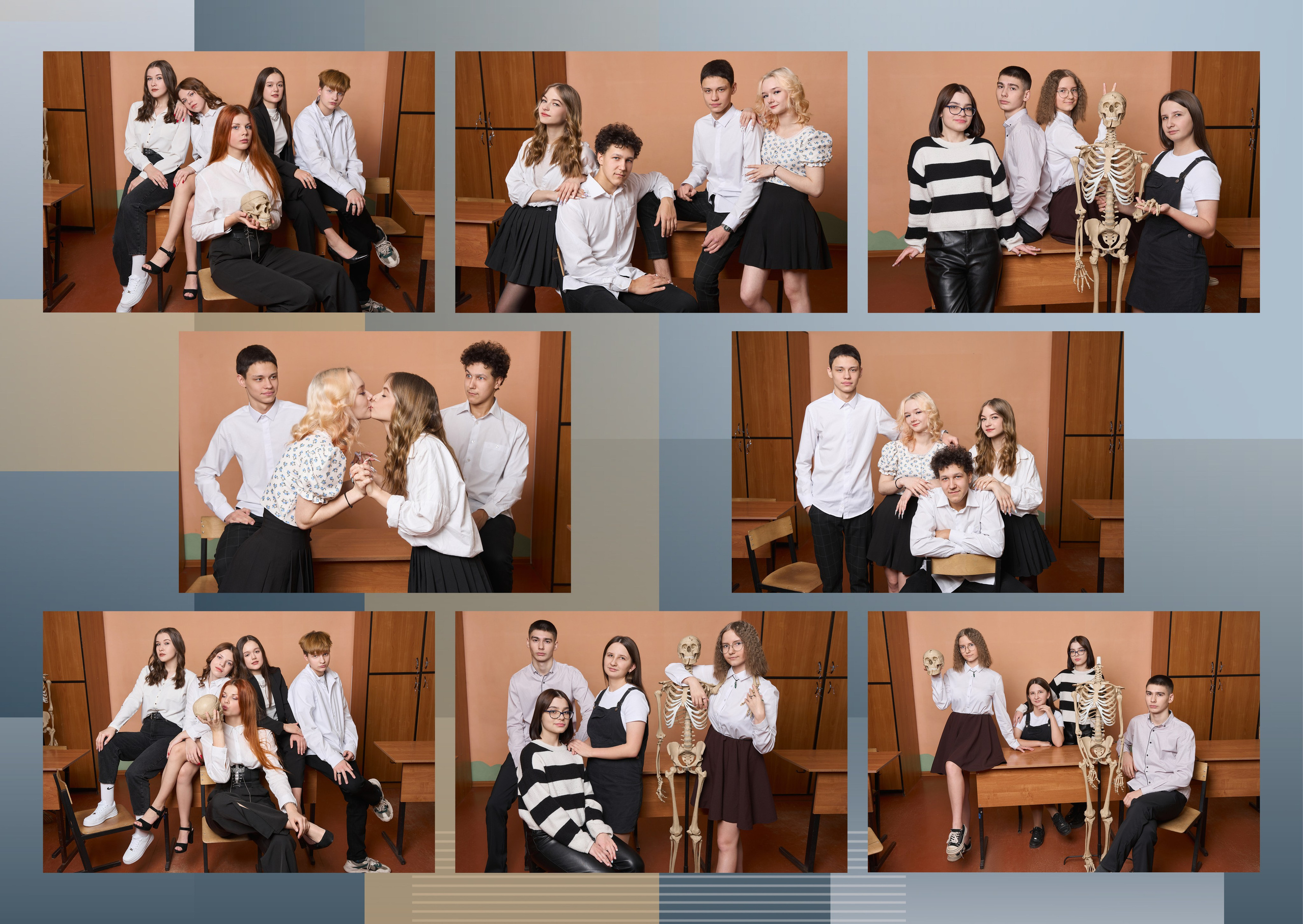 Выпускной альбом 9, 11 класс в Заволжье, Городце. Школьный фотограф. Фотограф в Заволжье Алексей Шабалин