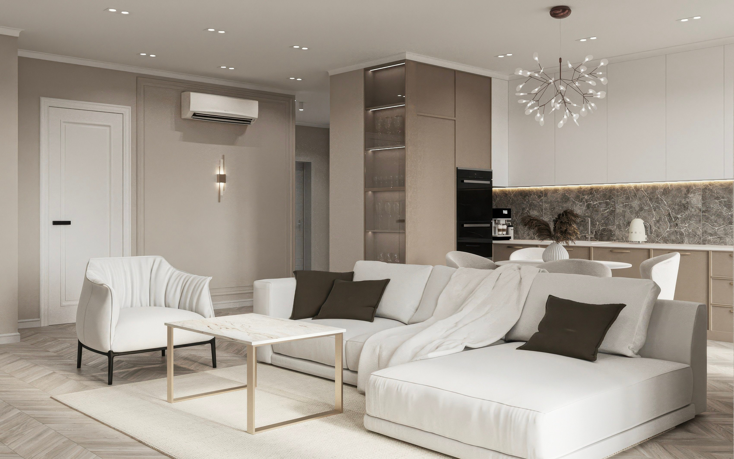 ЖК Расцветай. Площадь 87 кв. м. Дизайнер интерьера в Новосибирске_Елена Сергеева